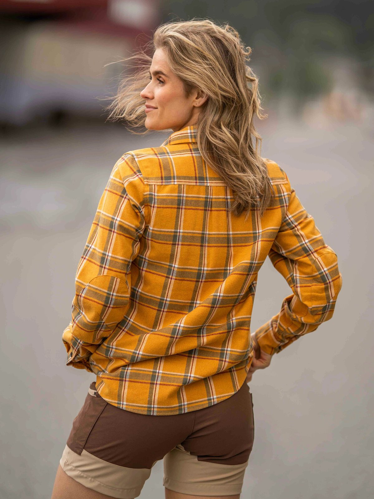 Bergans Tovdal Shirt Golden Field / Green Mud Check