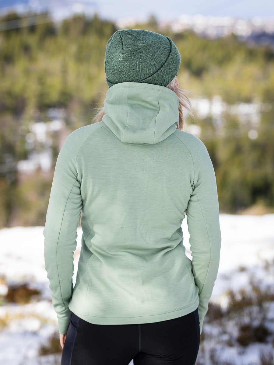 Bergans Ulstein Wool Hood Jacket Jade Green
