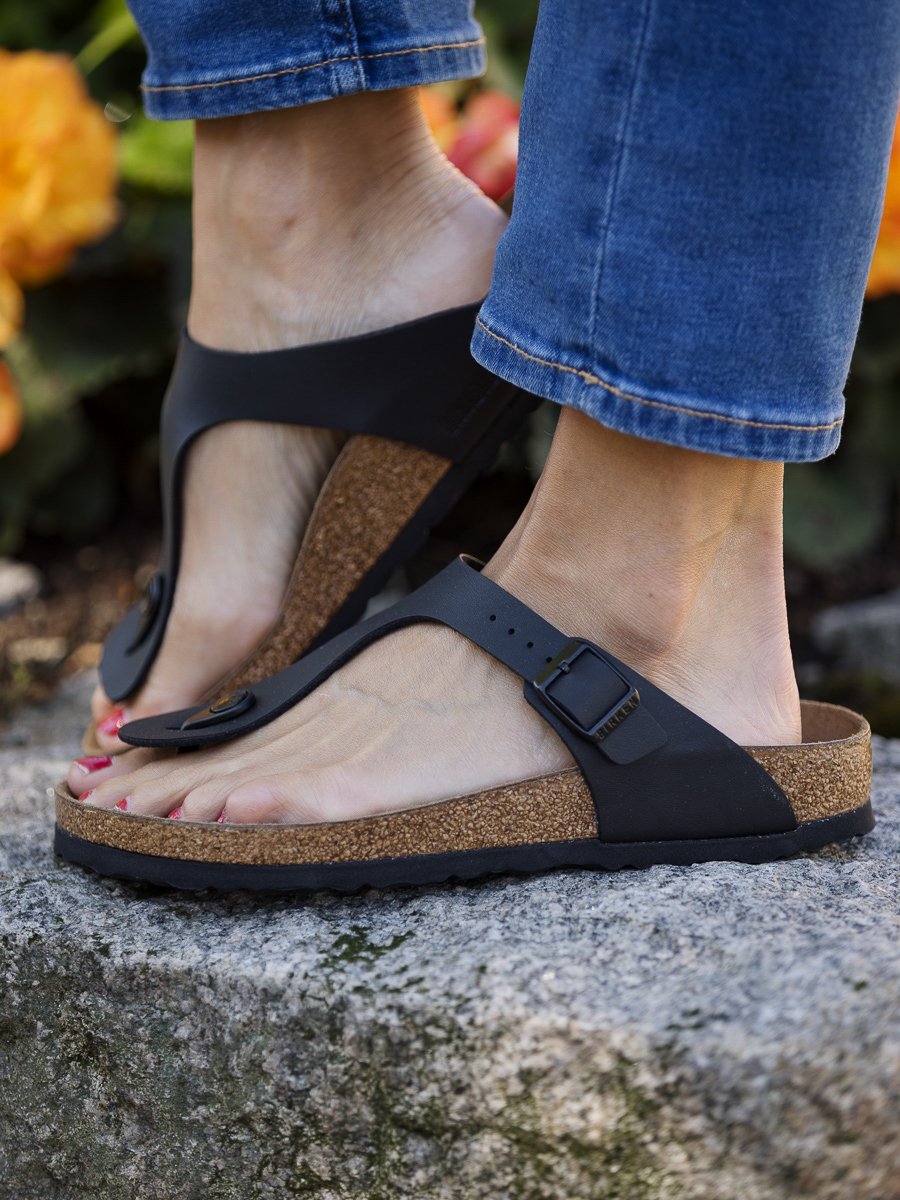 Birkenstock Gizeh BirkoFlor Black