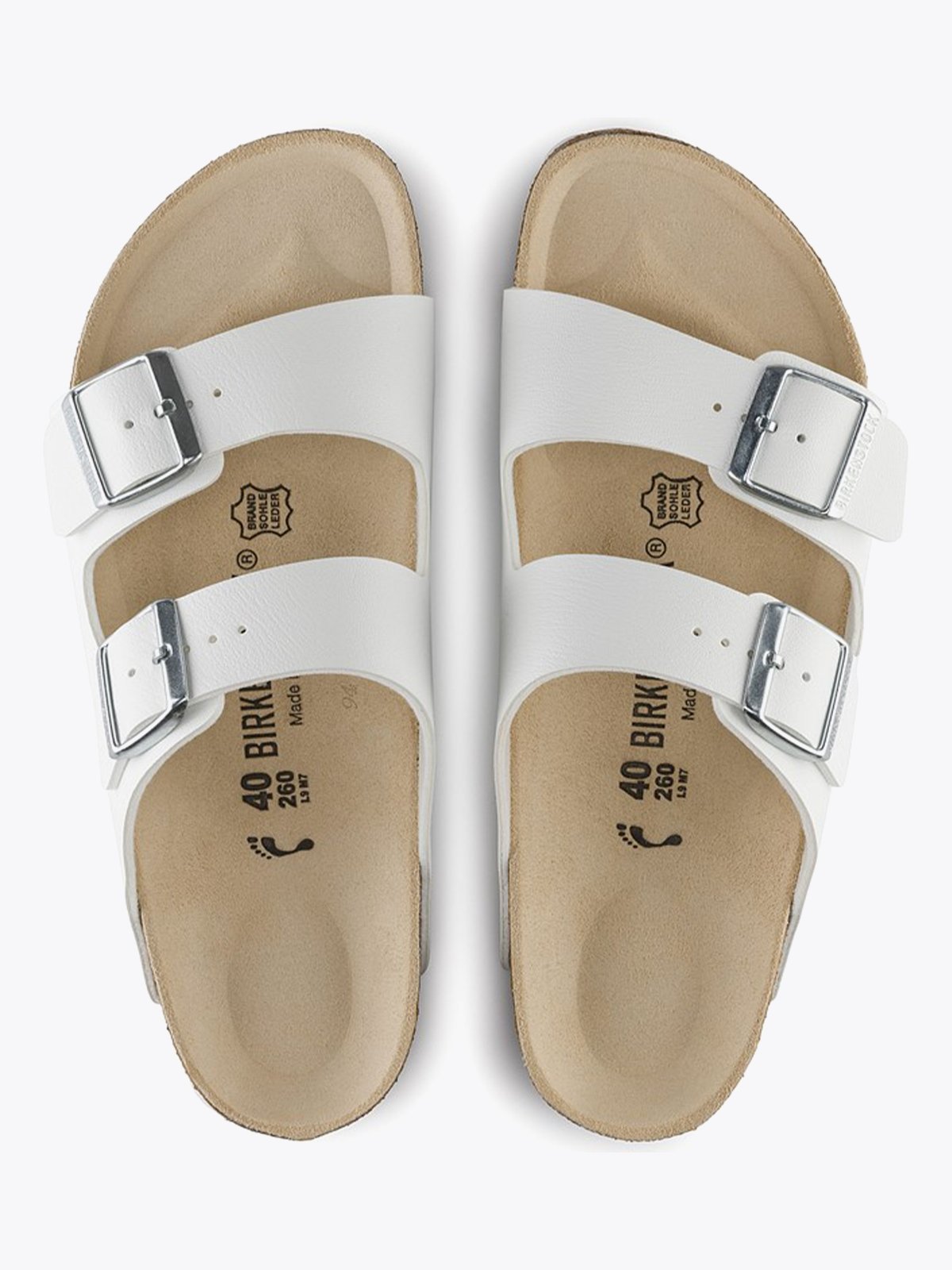 Birkenstock Arizona Birko-Flor White