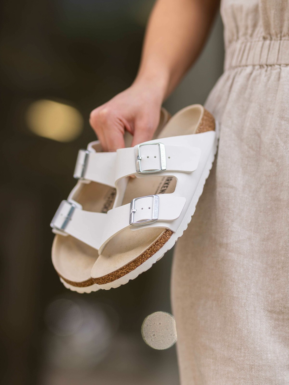 Birkenstock Arizona Birko-Flor White
