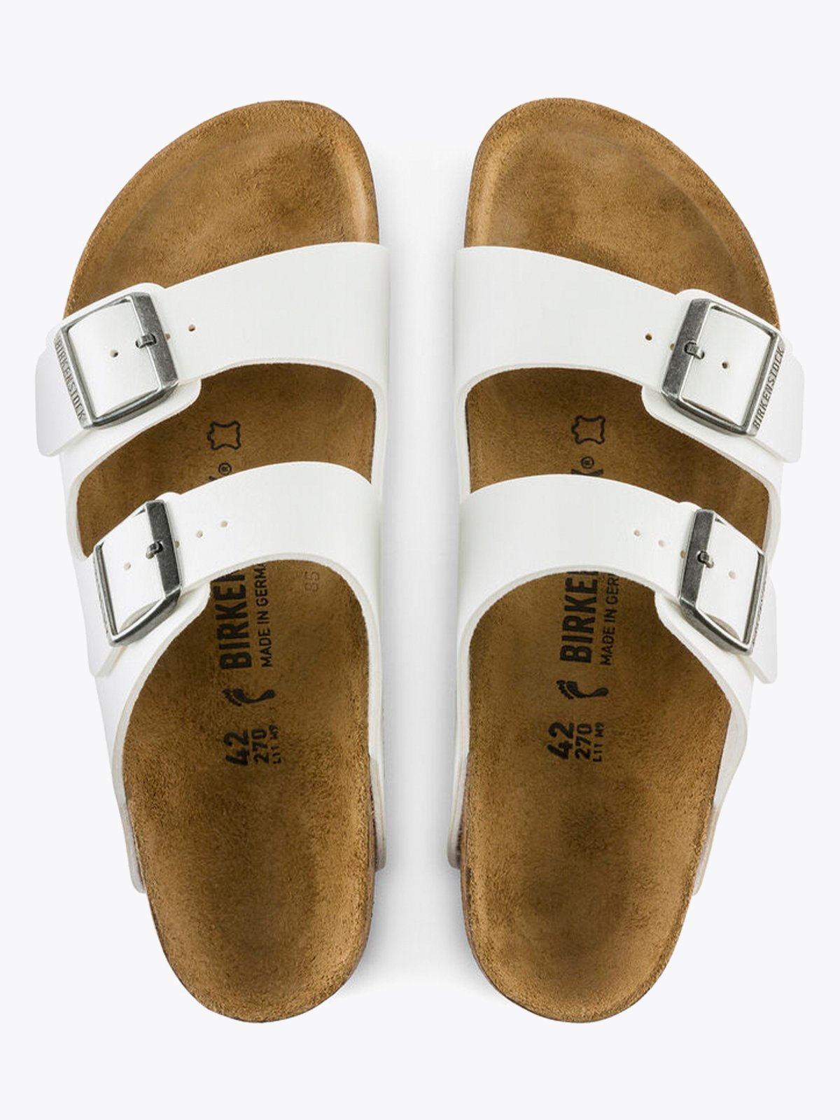 Birkenstock Arizona Birko-Flor White