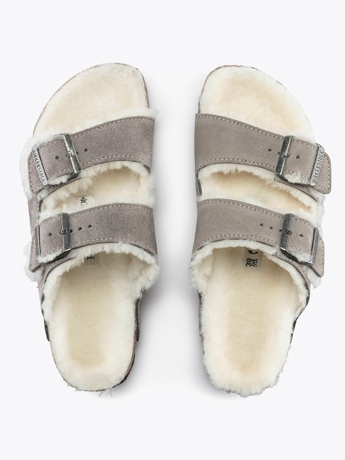 Birkenstock Arizona Fur Stone Coin
