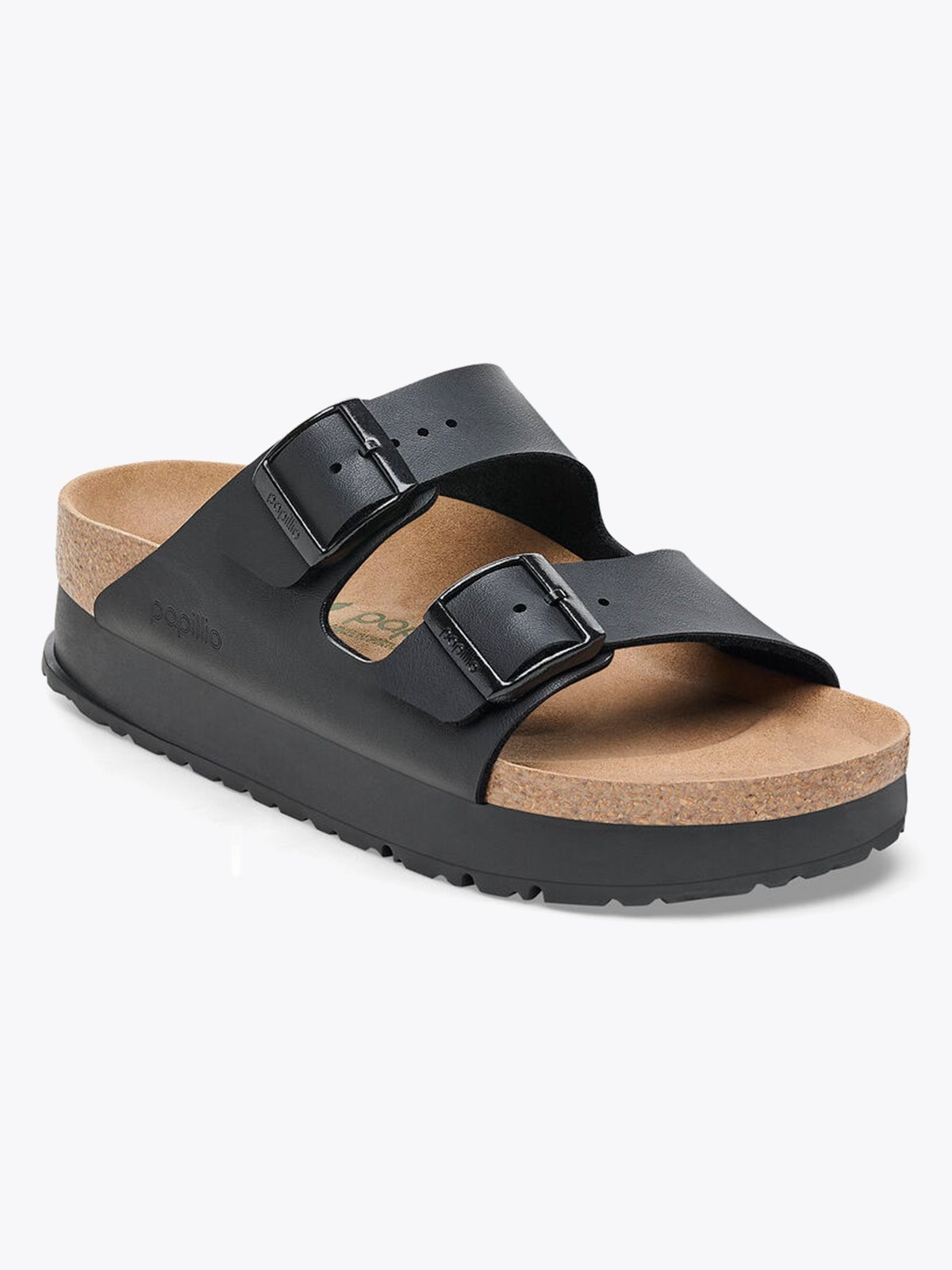 Birkenstock Arizona PAP Platform Birko-Flor Black