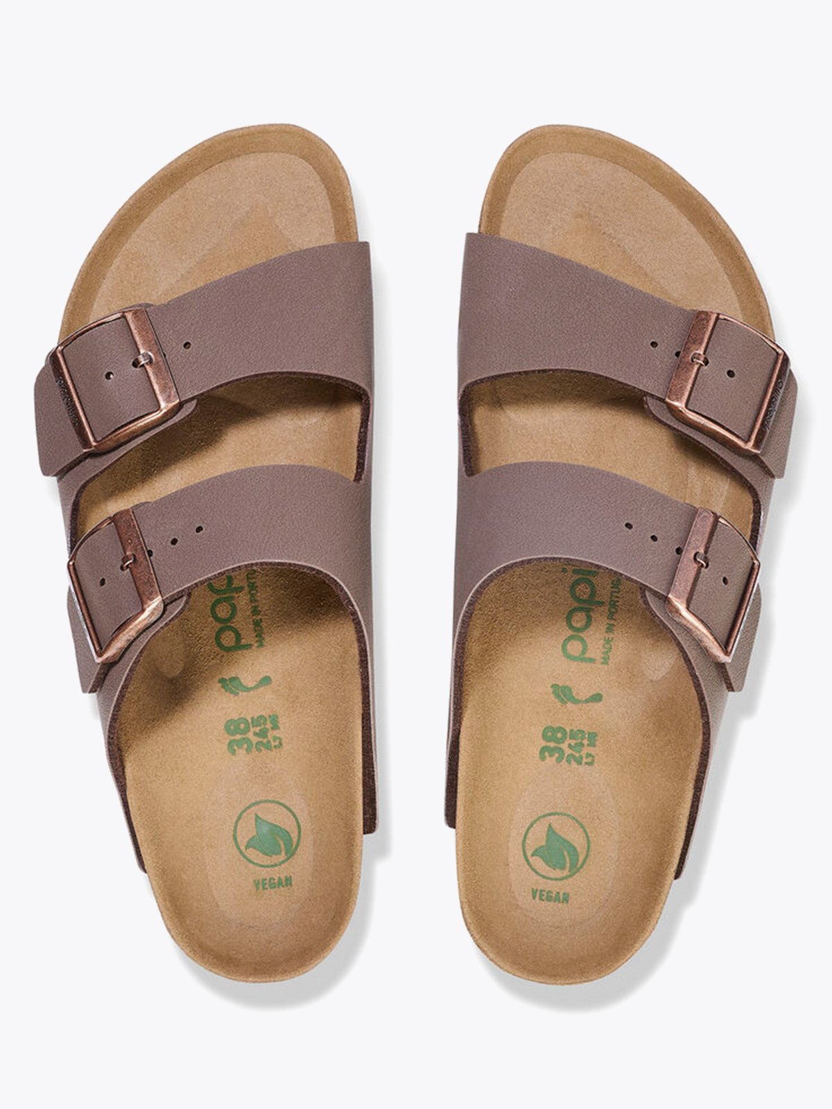 Birkenstock Arizona PAP Platform Birko-Flor Mocha