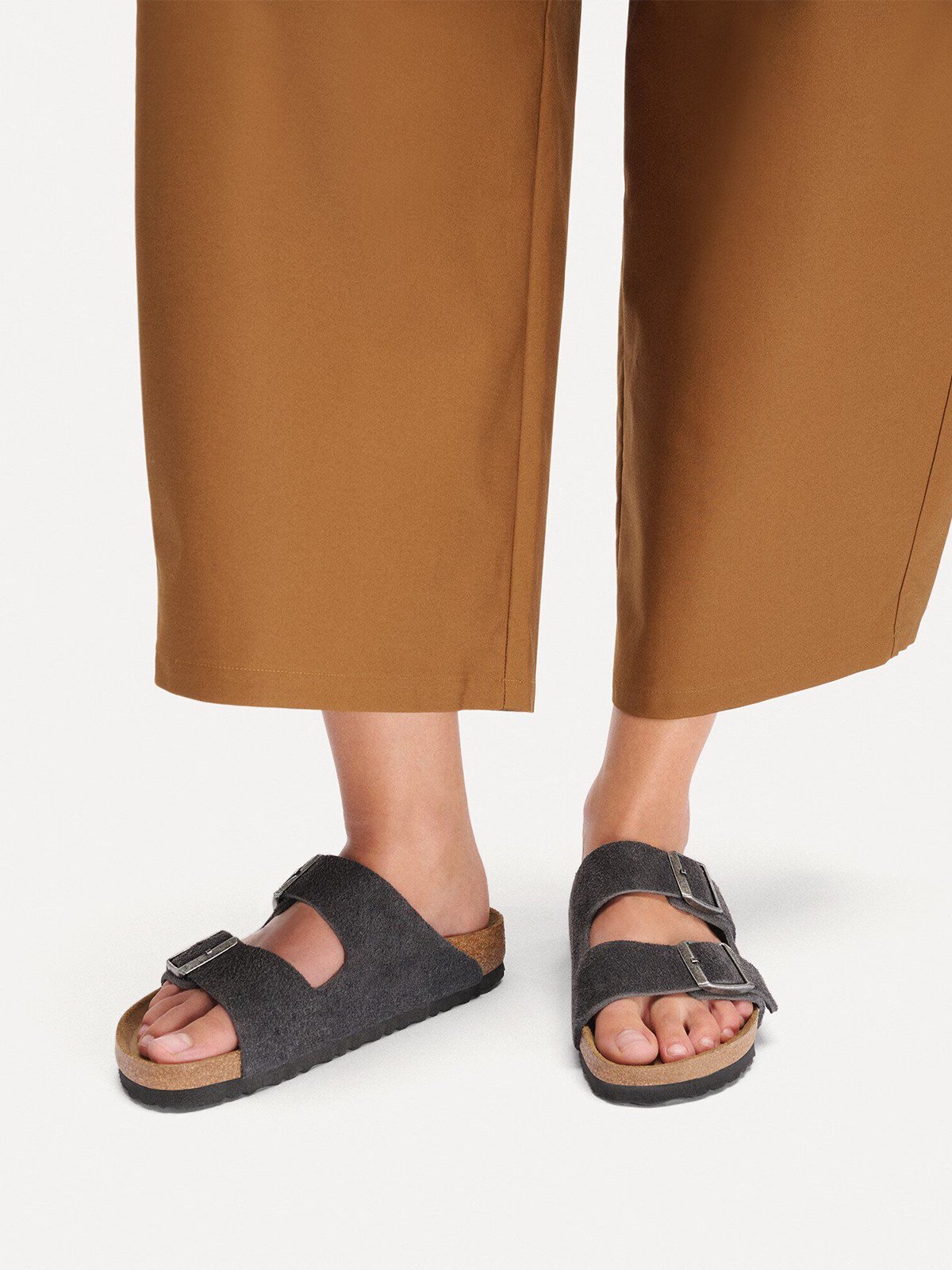 Birkenstock Arizona Suede Leather Charcoal