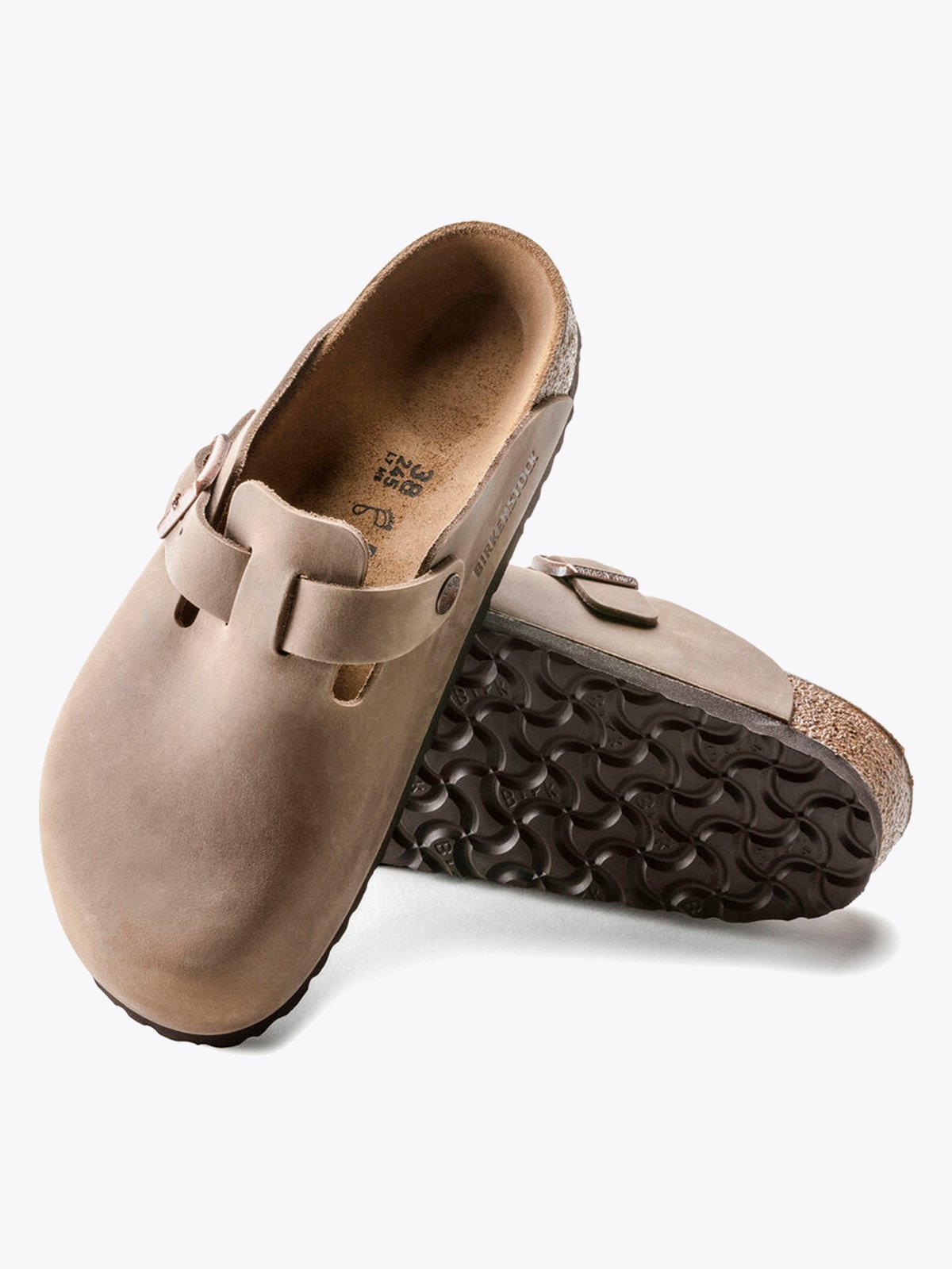 Birkenstock Boston Oiled Leather Tobacco Brown