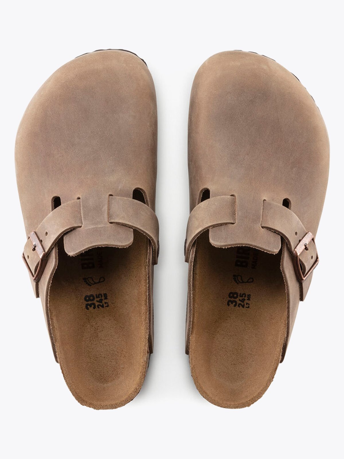Birkenstock Boston Oiled Leather Tobacco Brown