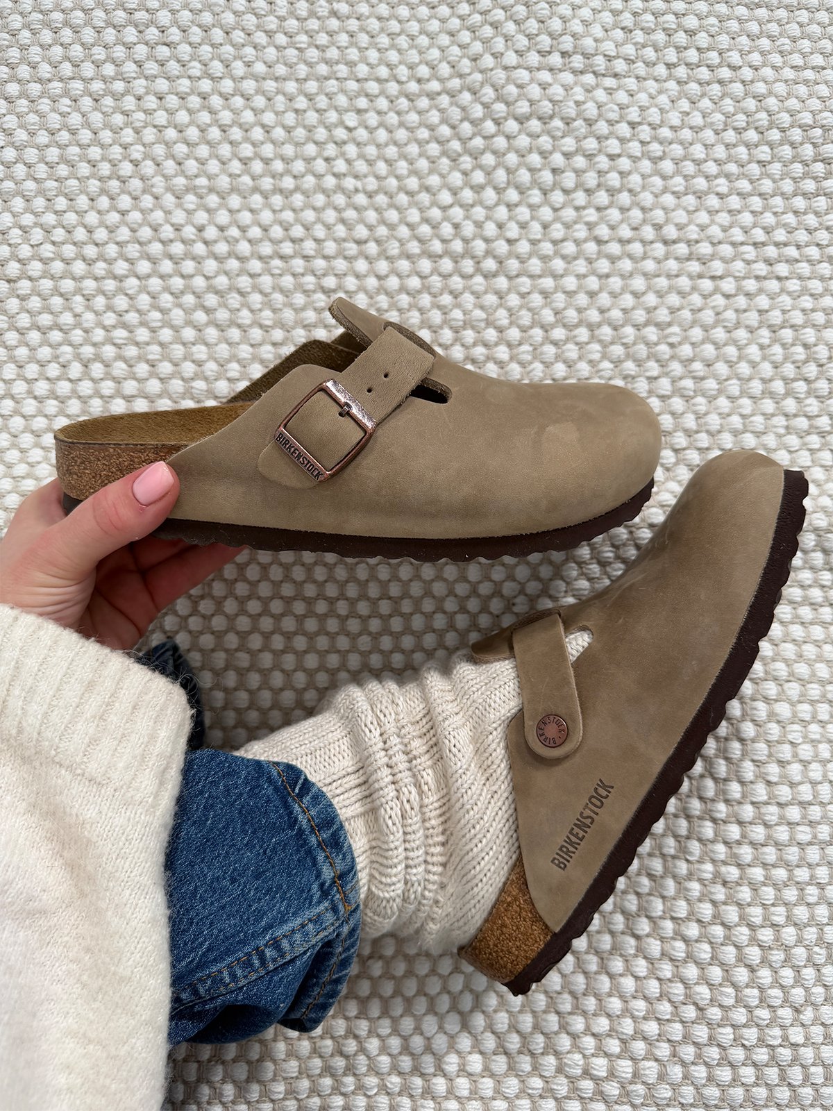 Birkenstock Boston Oiled Leather Tobacco Brown