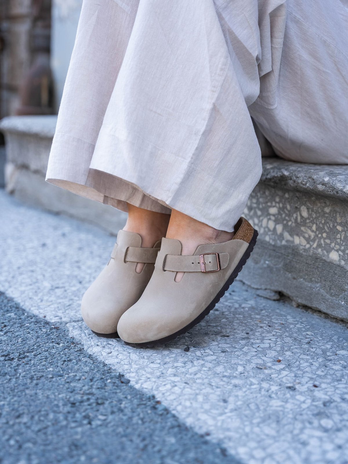 Birkenstock Boston Oiled Leather Tobacco Brown