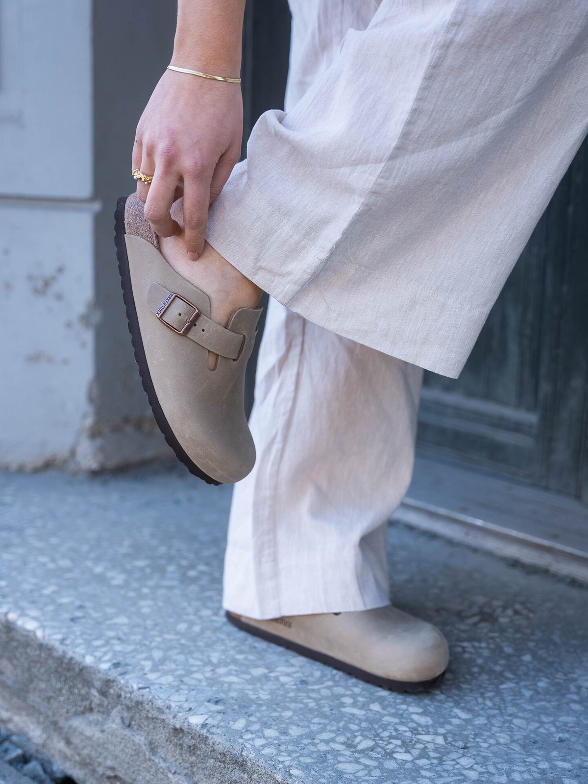 Birkenstock Boston Oiled Leather Tobacco Brown