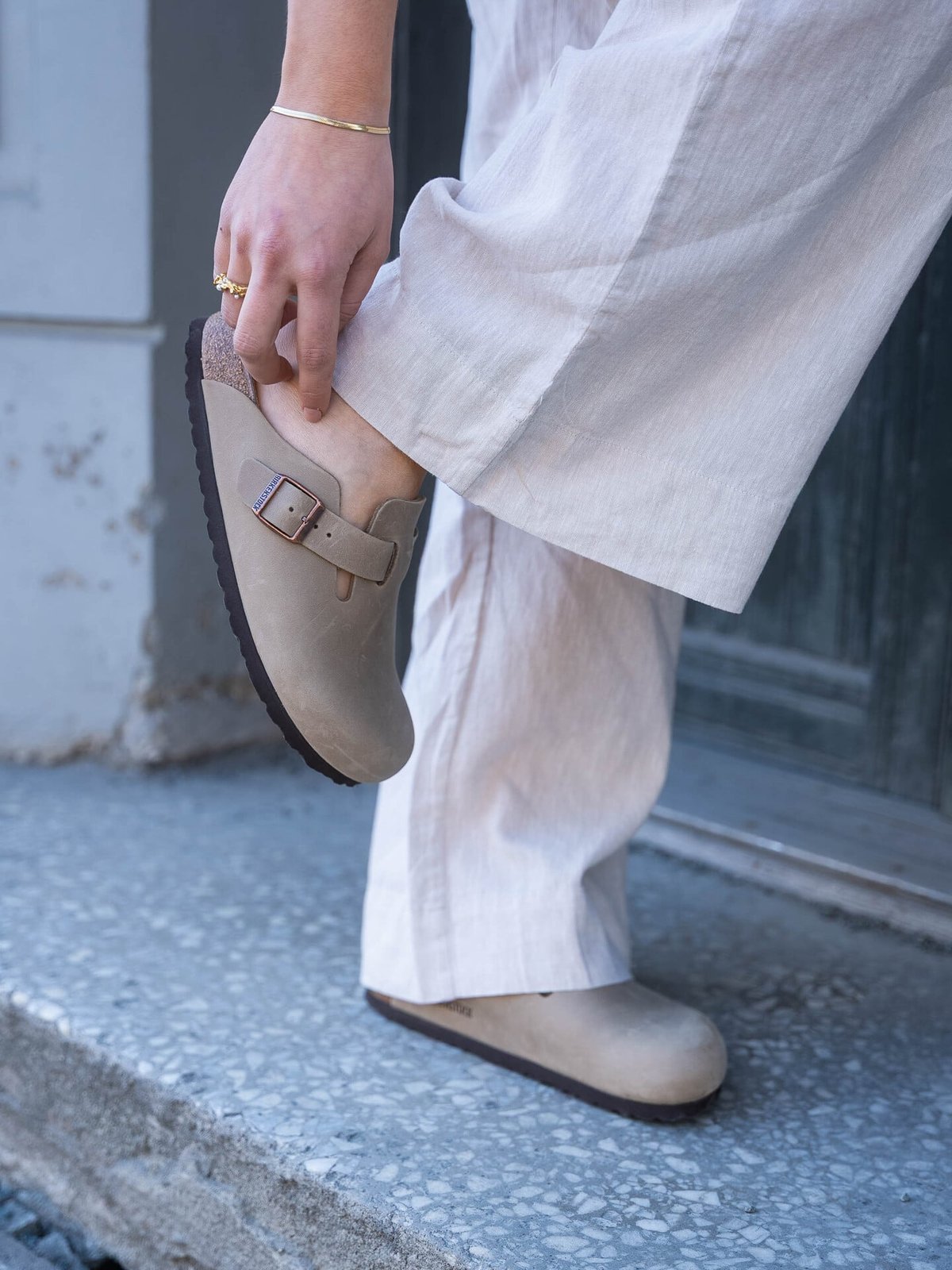 Birkenstock Boston Oiled Leather Tobacco Brown