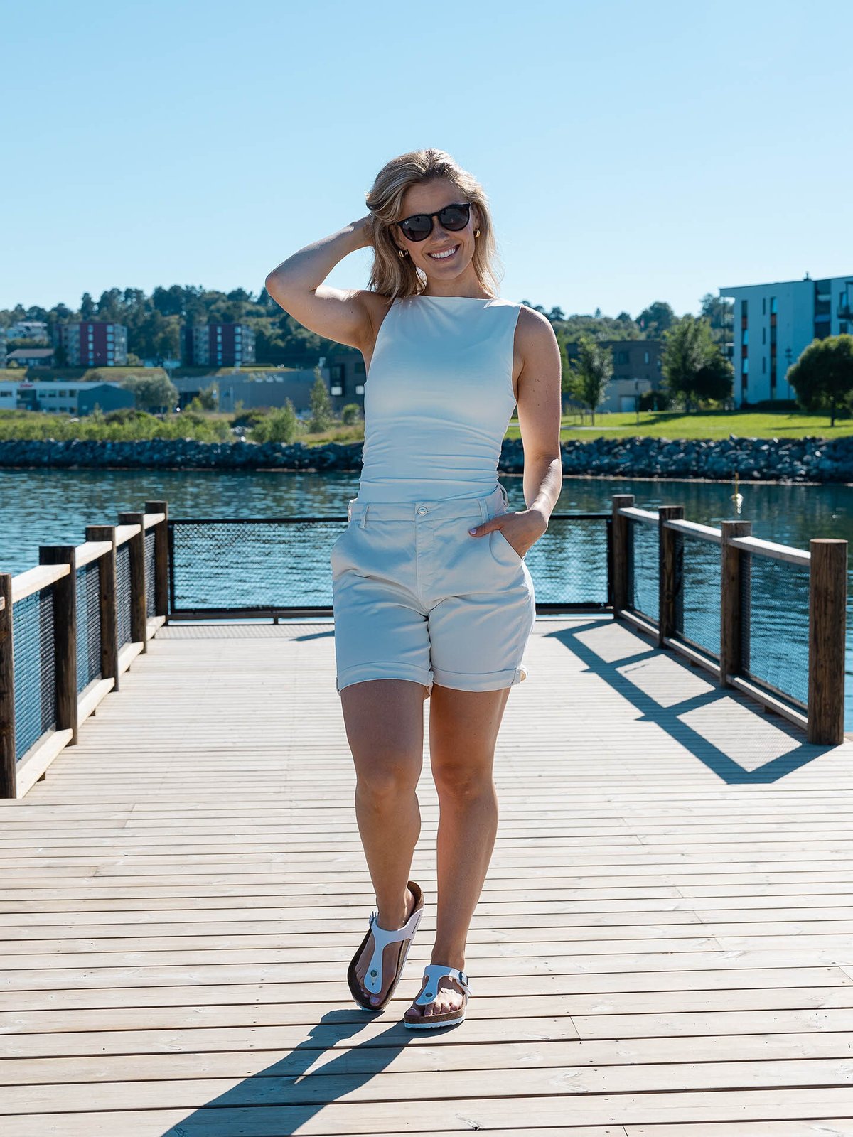 Birkenstock Gizeh Birko-Flor White