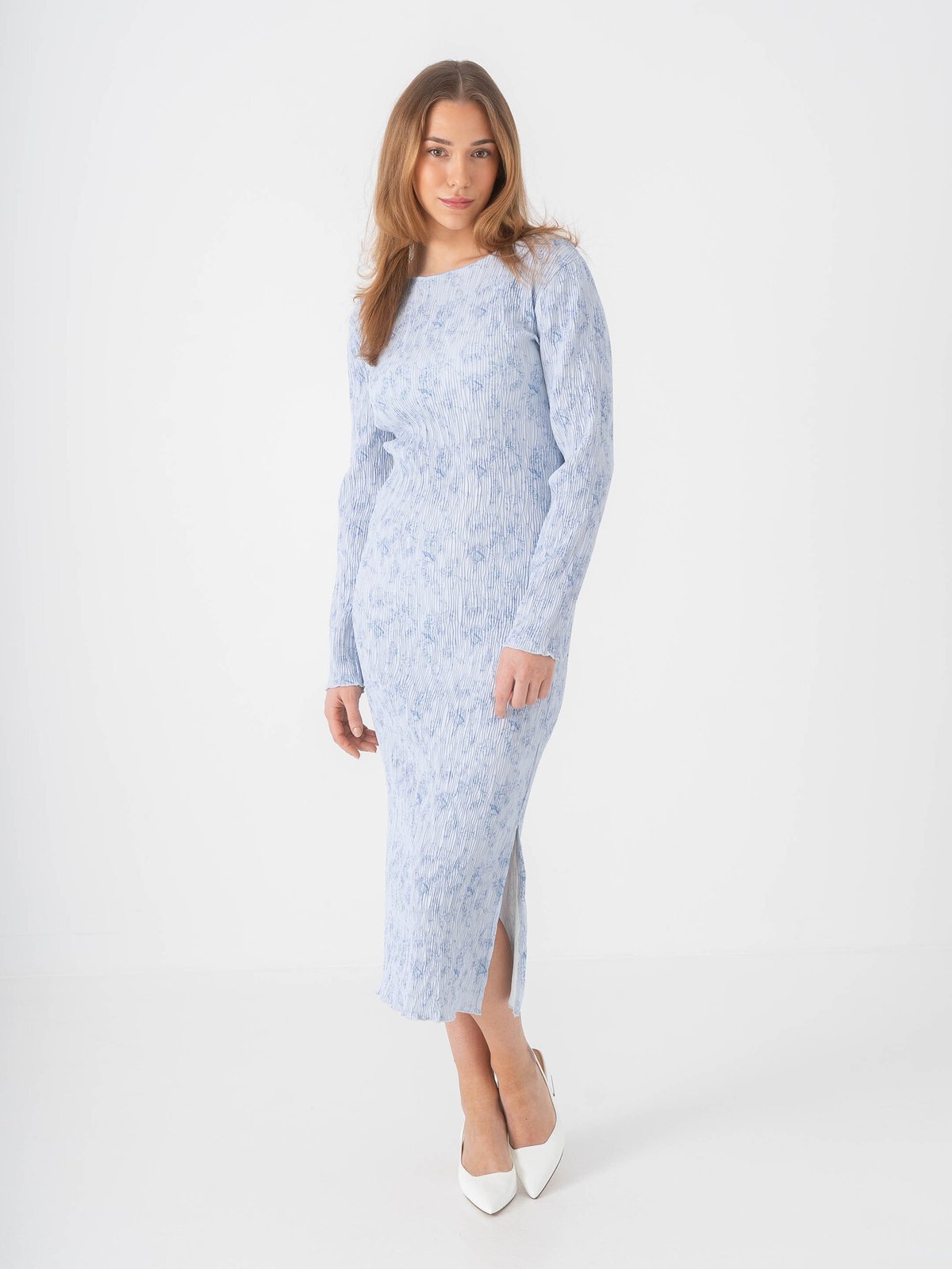 BYIC Oda Dress Soft Blue Blossom