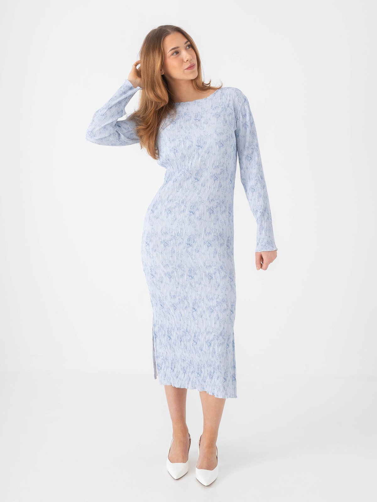 BYIC Oda Dress Soft Blue Blossom