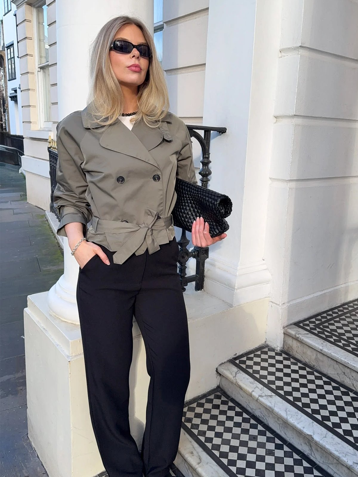 BYIC Alma Trenchcoat Green