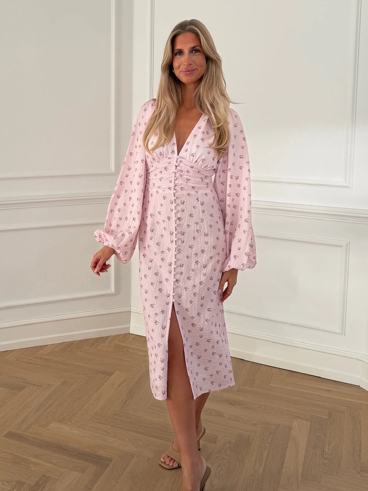 BYIC Ada Long Dress Pink