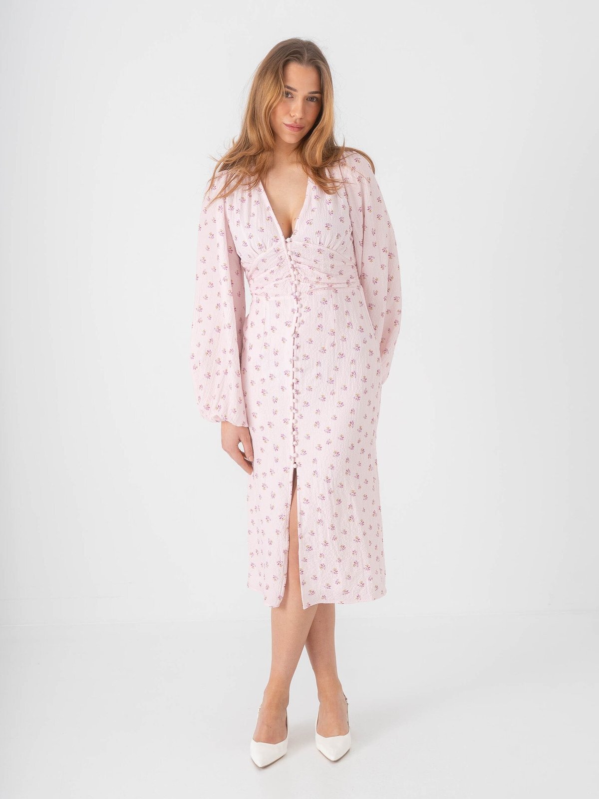 BYIC Ada Long Dress Pink