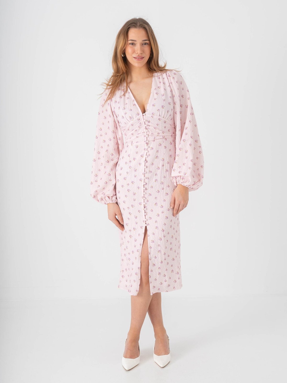 BYIC Ada Long Dress Pink