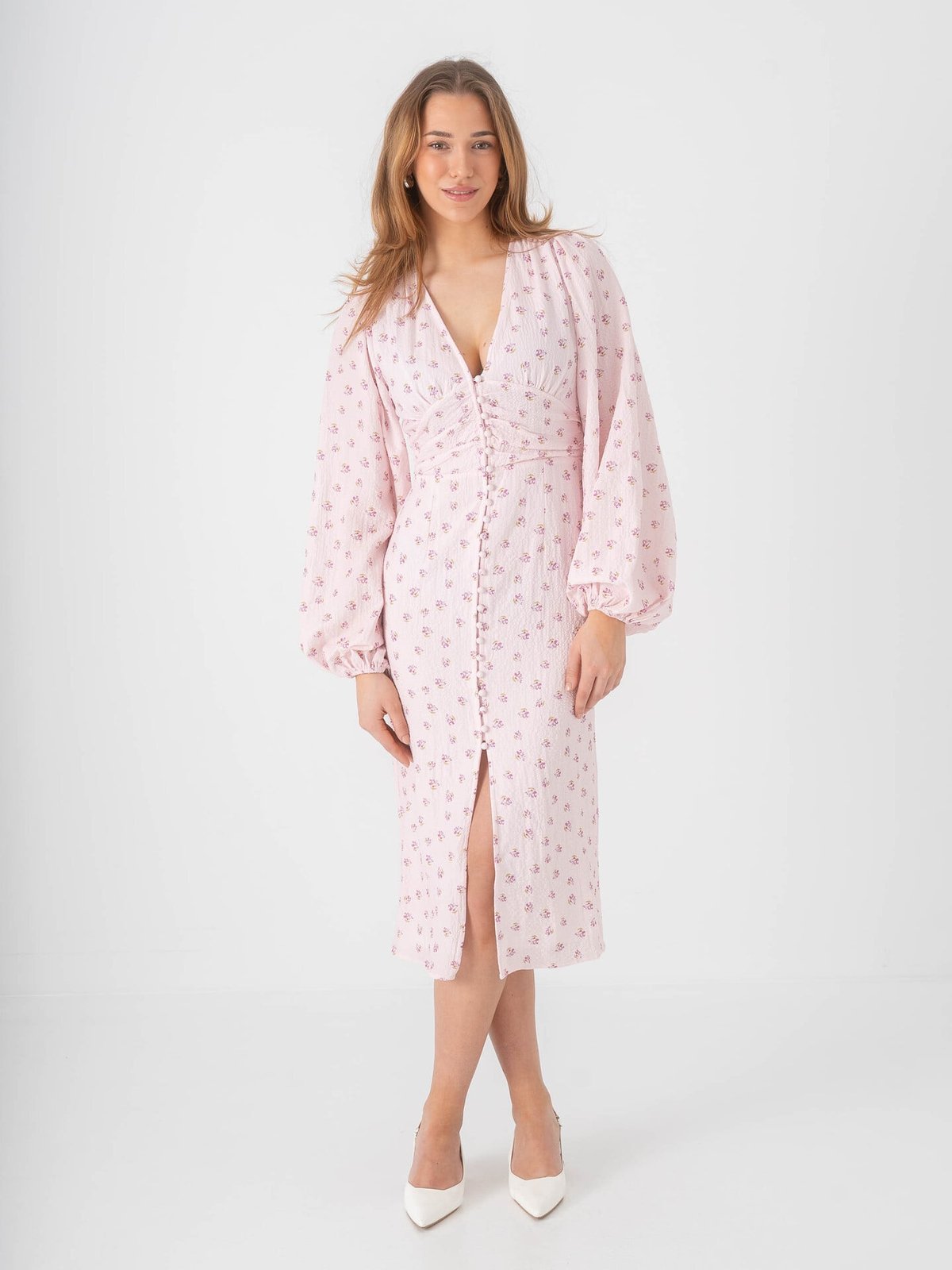 BYIC Ada Long Dress Pink