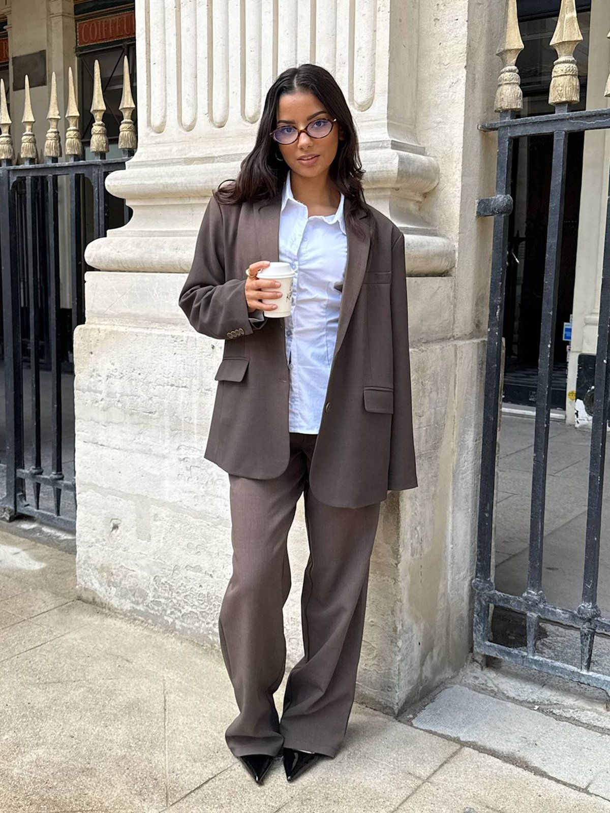 BYIC Signature Blazer Dark Brown