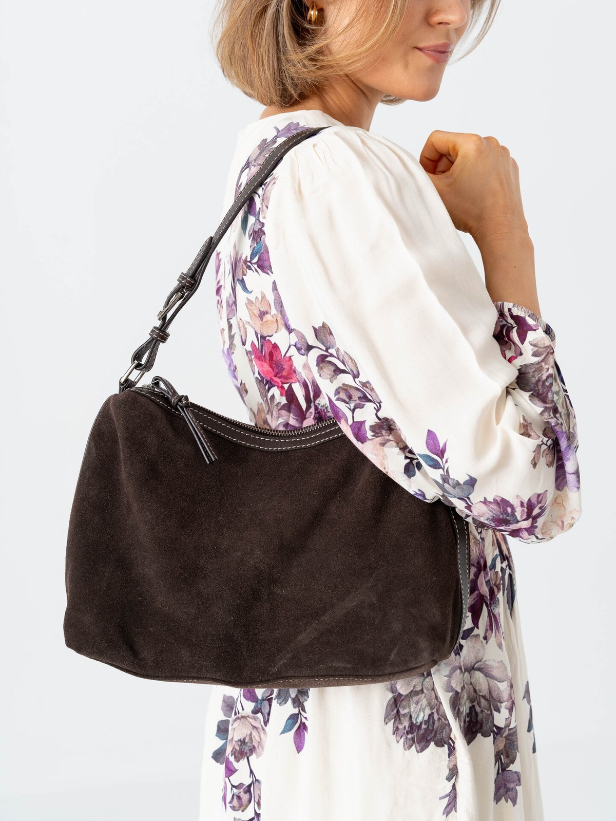 Becksöndergaard Suede Ginni Medi Bag Chocolate Torte