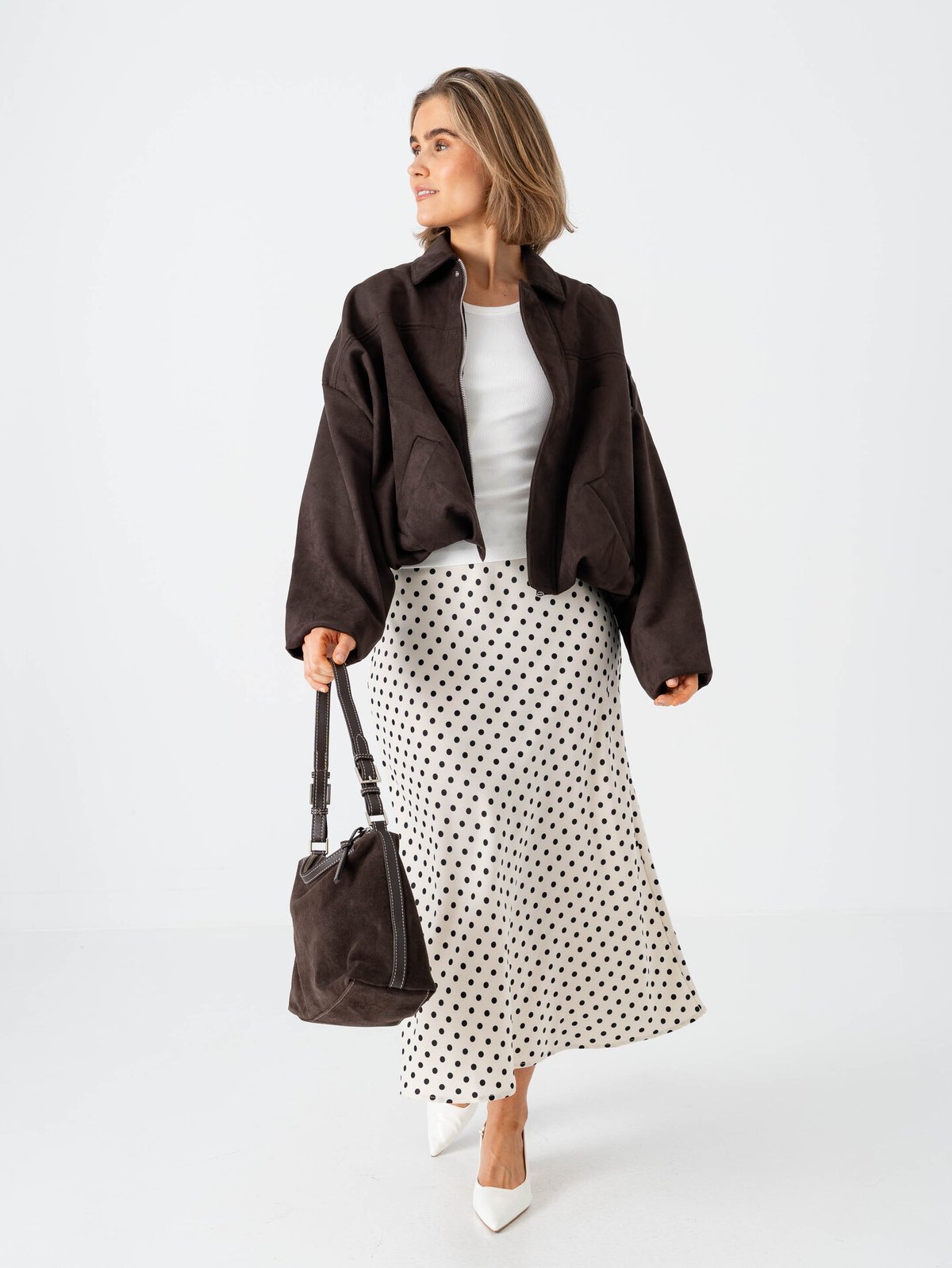 Becksöndergaard Suede Ginni Medi Bag Chocolate Torte