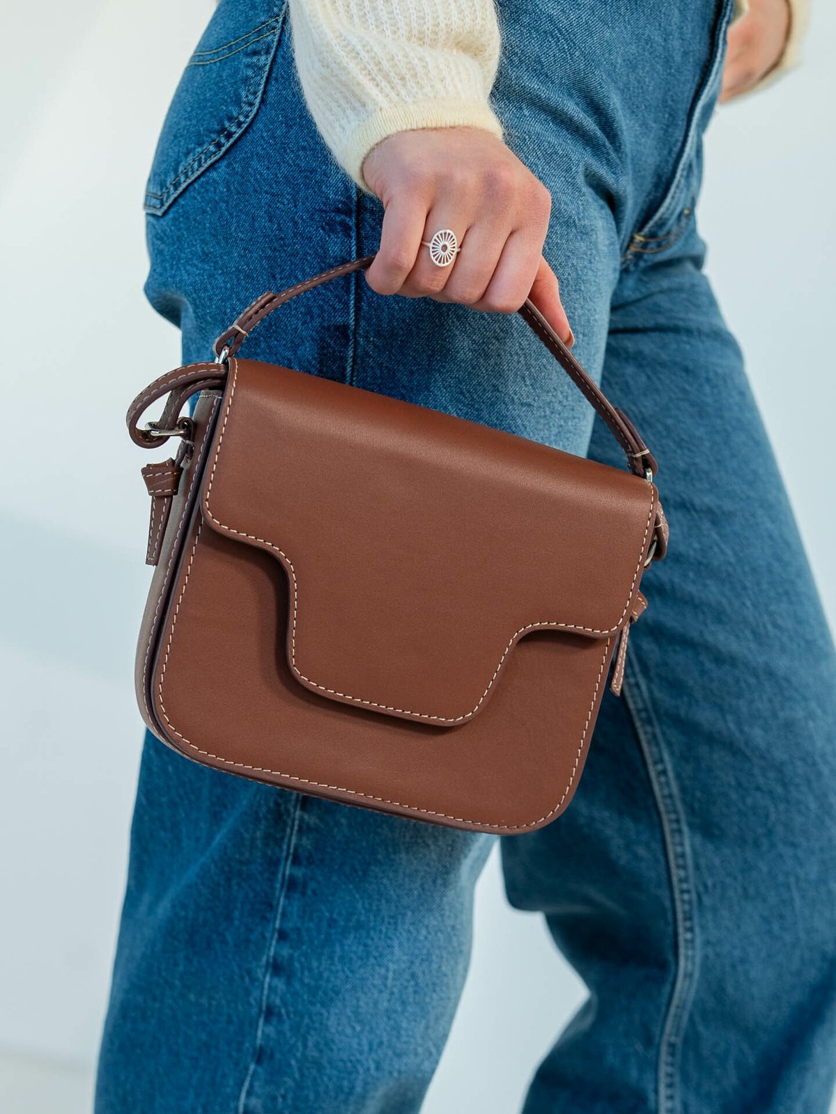 Becksöndergaard Glossy Cow Iris Bag Mocha Brown