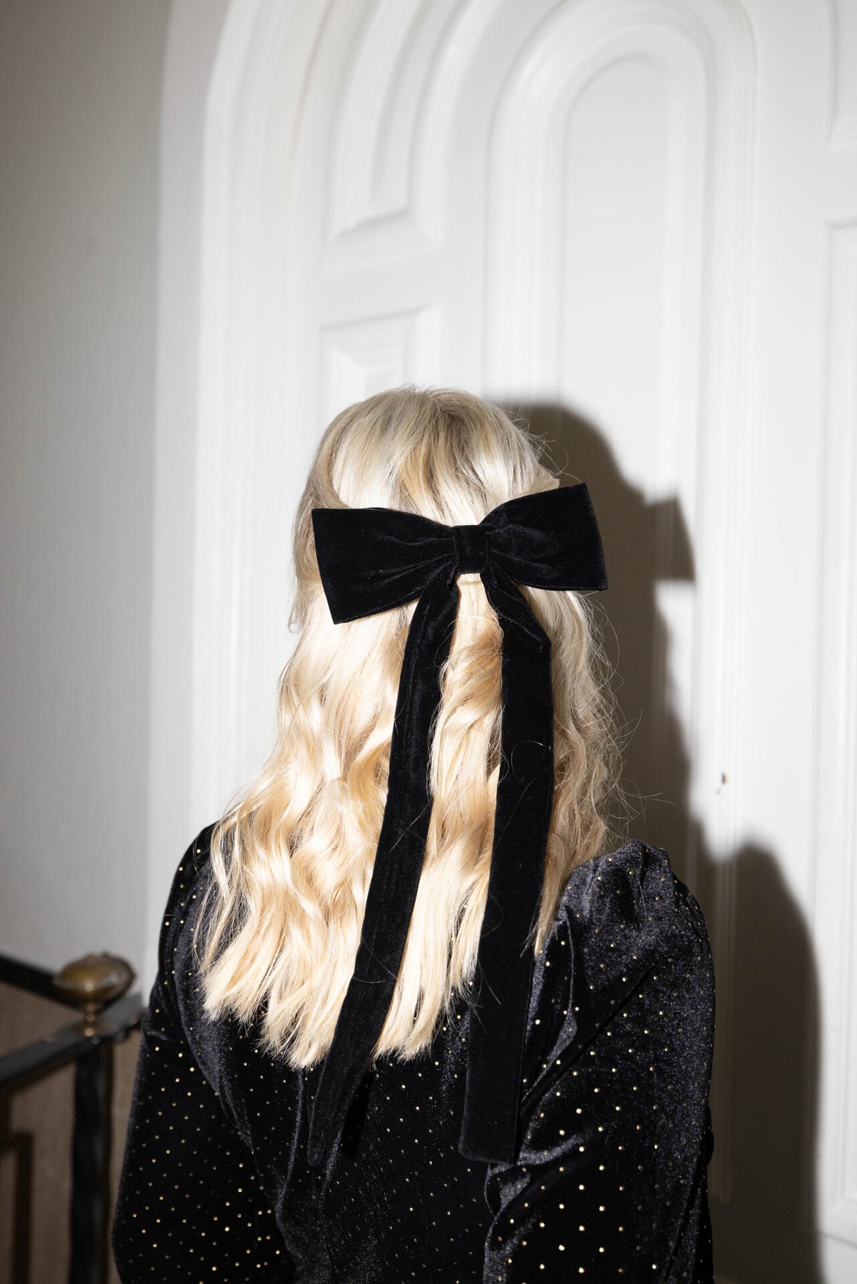 Becksöndergaard Velvet Bow Hair Clip Black