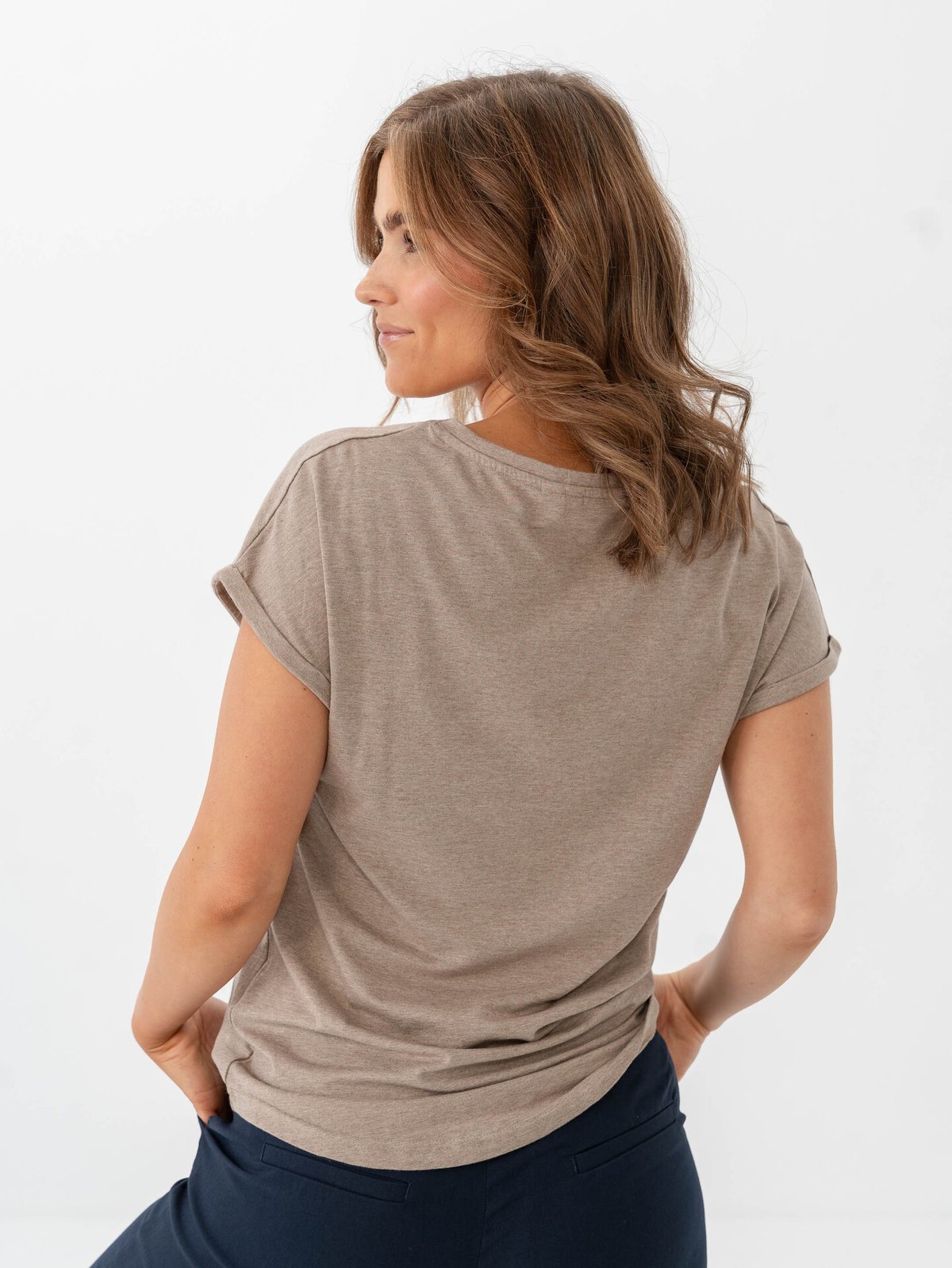 B.YOUNG Pamila T-shirt Roasted Cashew Melange