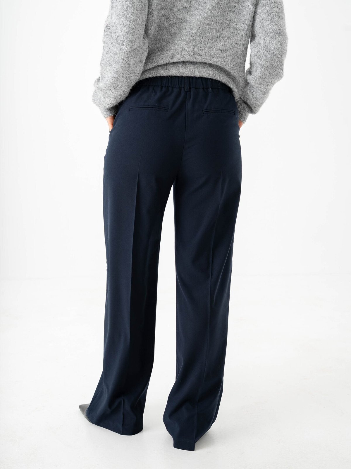 B.YOUNG Danta Wide Leg Pants 2 Copenhagen Night