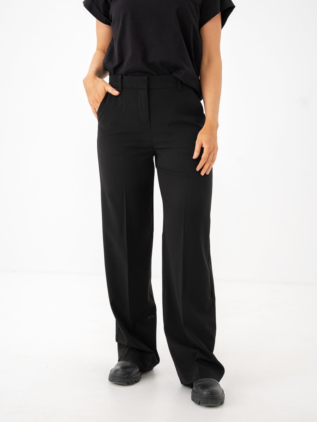 B.YOUNG Danta Wide Leg Pants 2 Black
