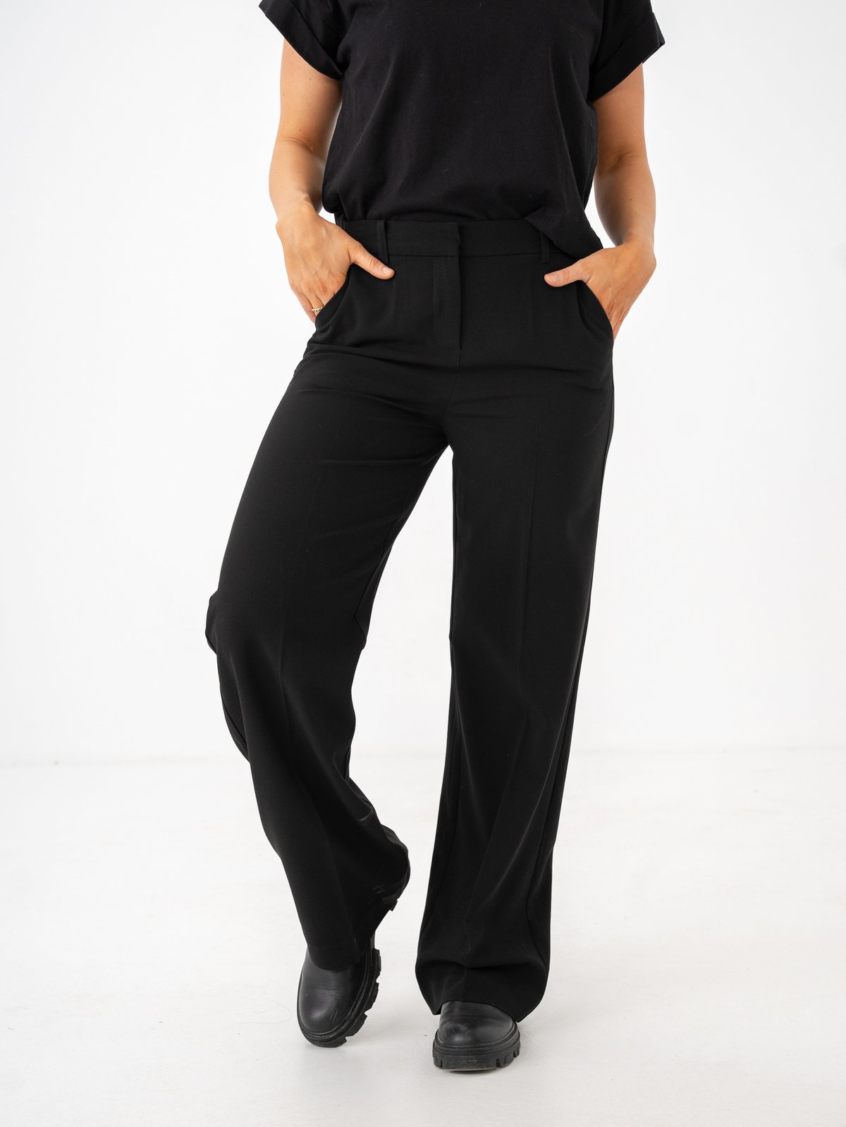 B.YOUNG Danta Wide Leg Pants 2 Black