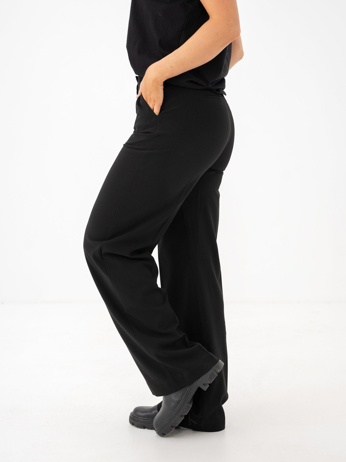 B.YOUNG Danta Wide Leg Pants 2 Black