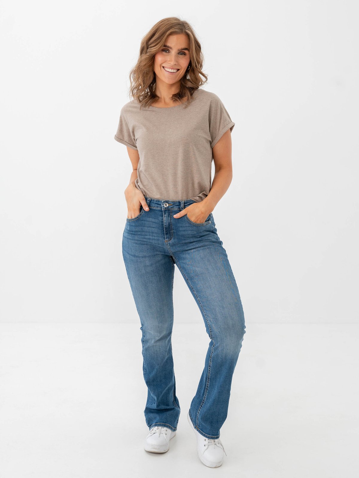 B.YOUNG Luni Flare Jeans Light Blue Denim