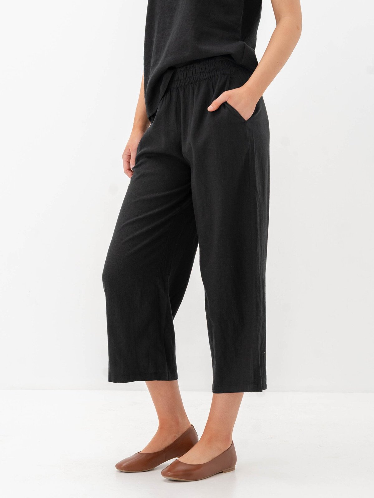 B.YOUNG Falakka Crop Pants Black
