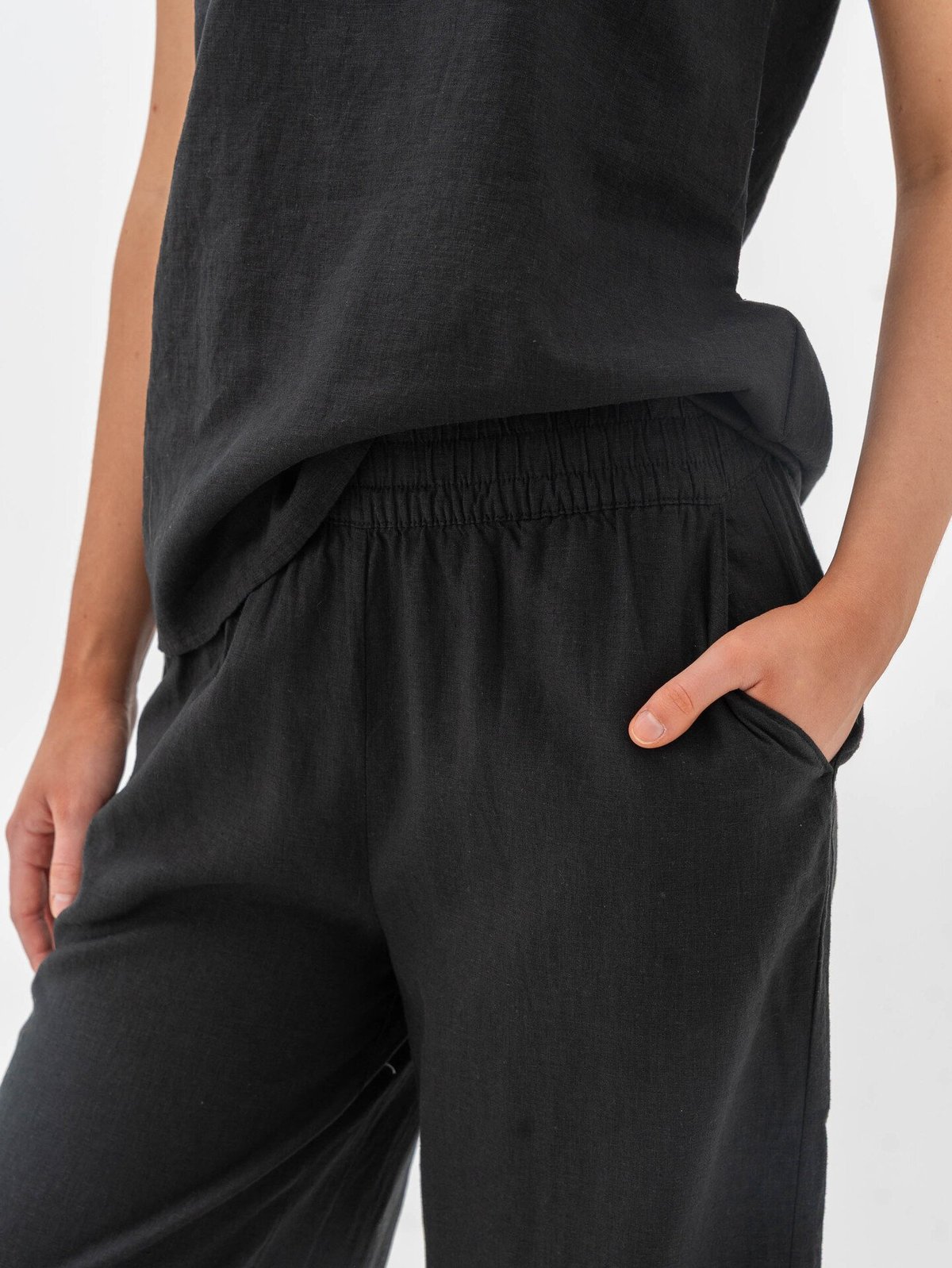 B.YOUNG Falakka Crop Pants Black