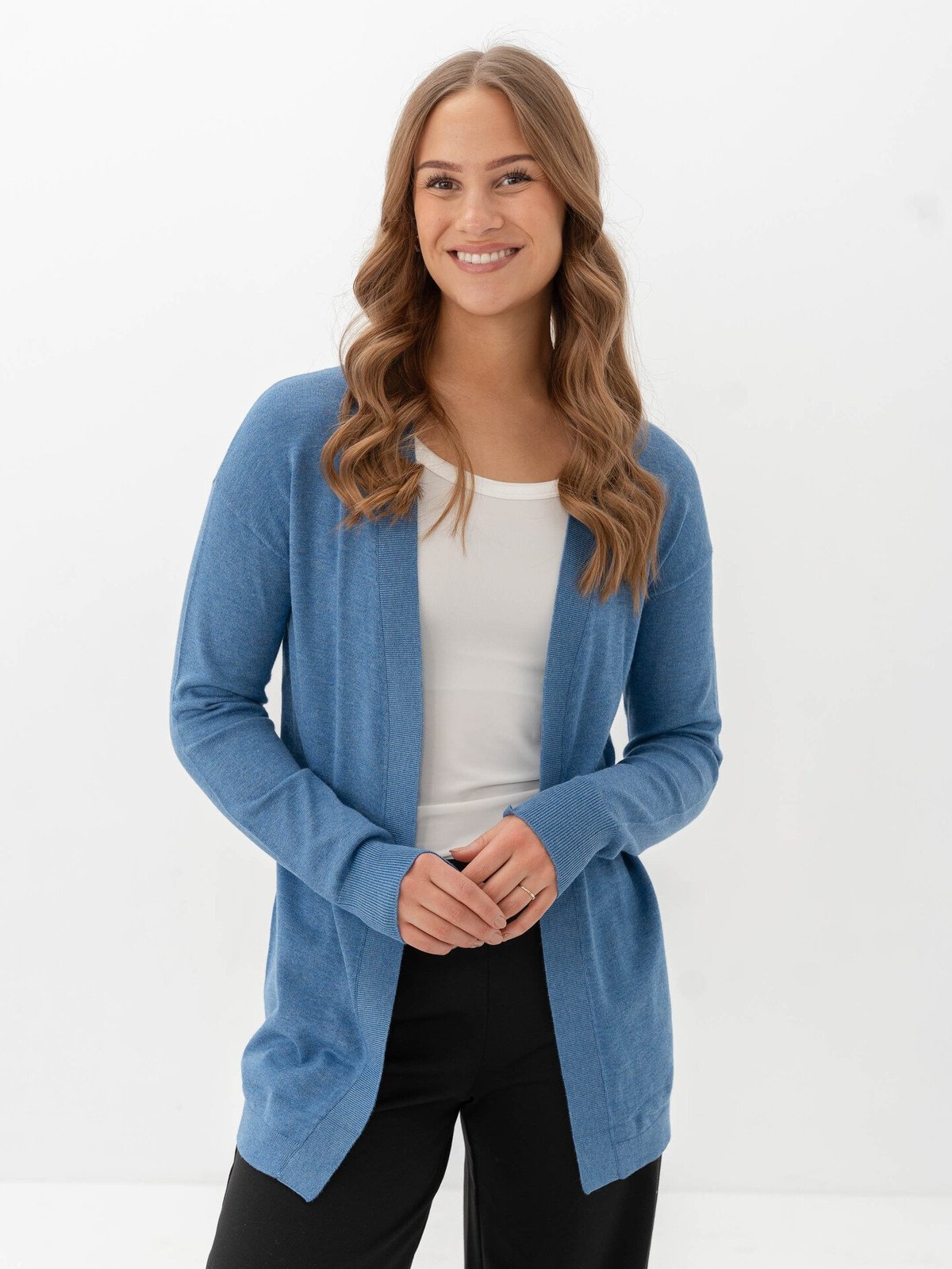 B.YOUNG Morla Long Cardigan Riverside Melange