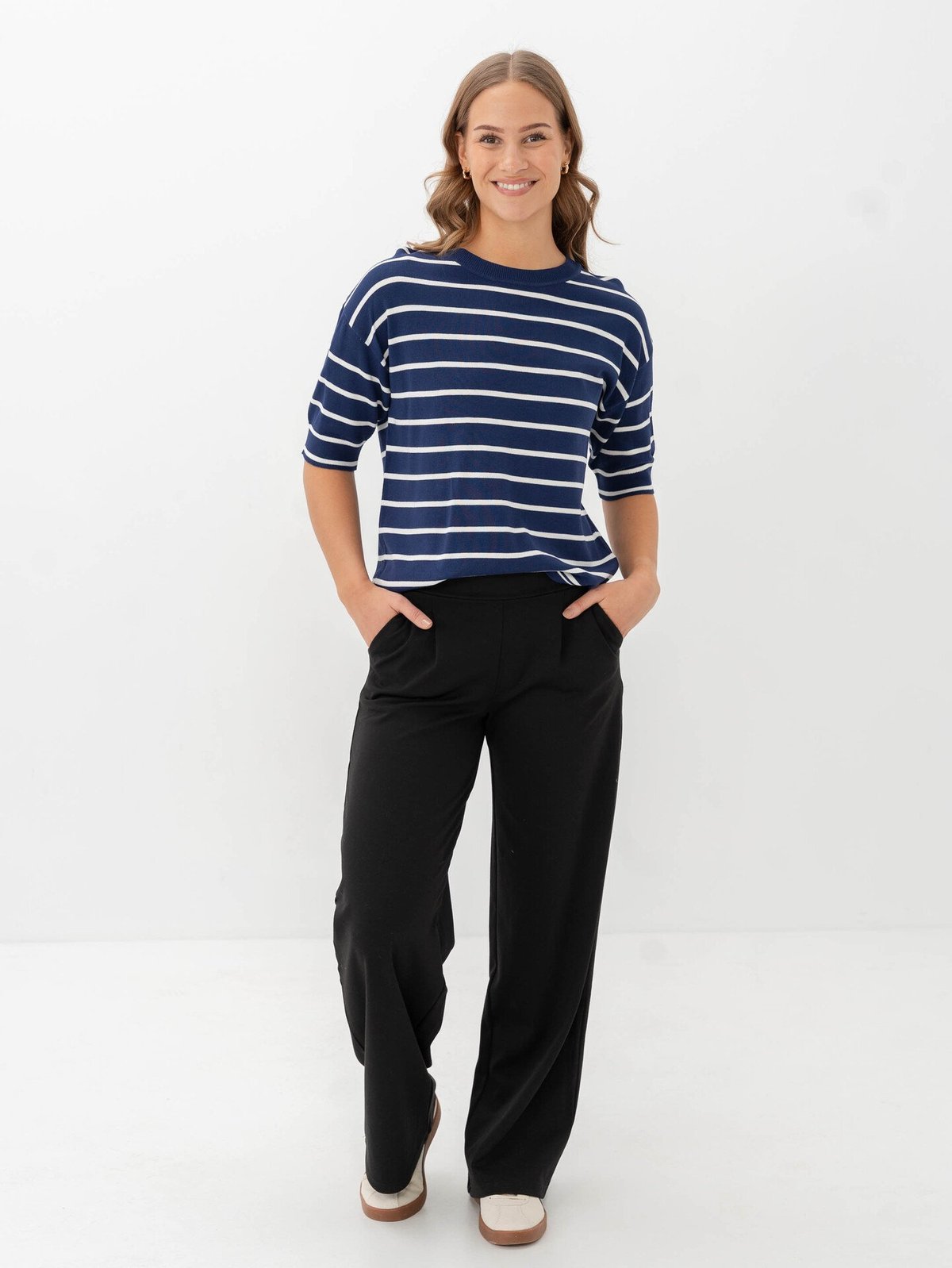 B.YOUNG Morla T-shirt Medieval Blue Mix