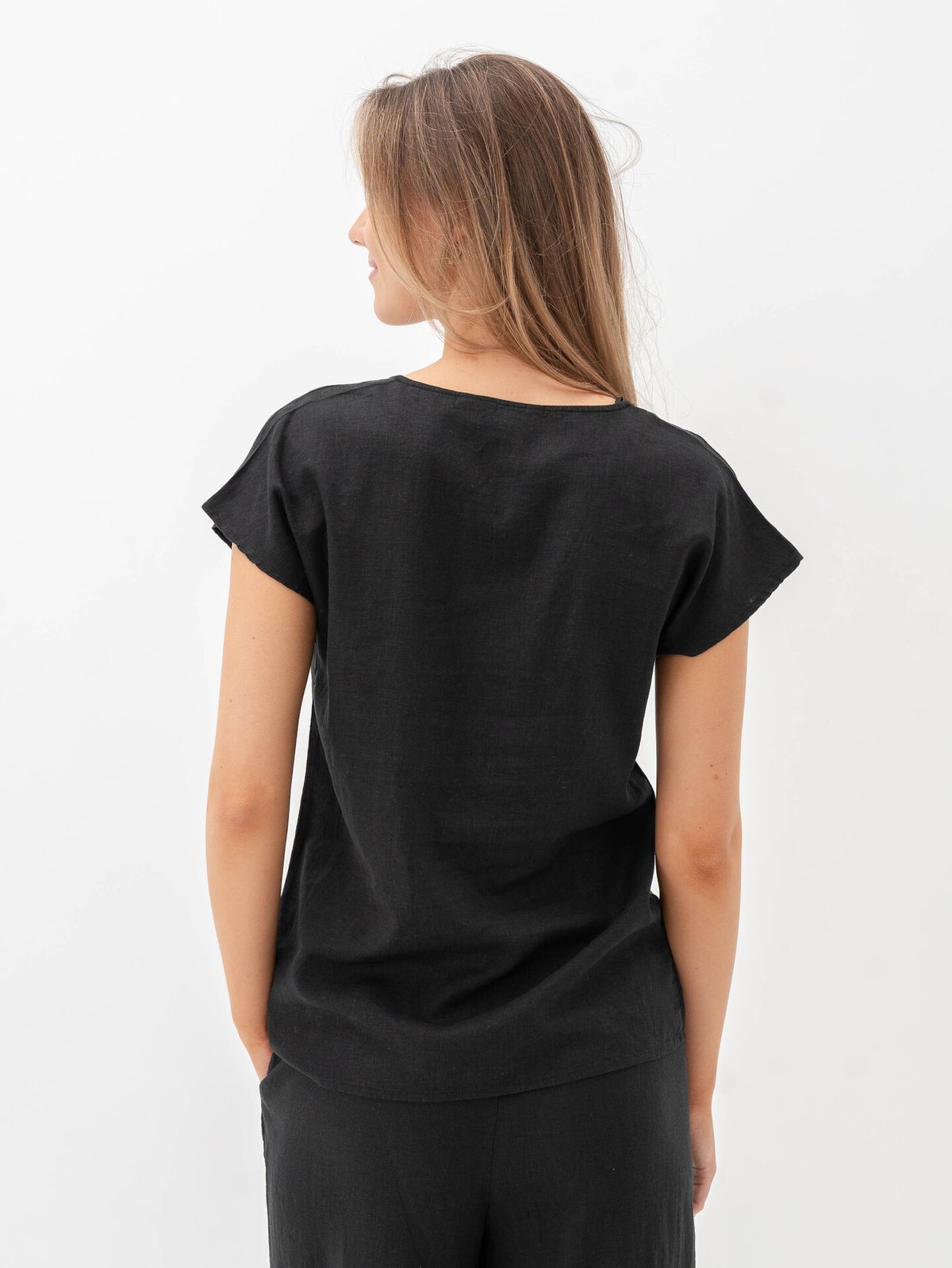 B.YOUNG Falakka Oneck Blouse Black