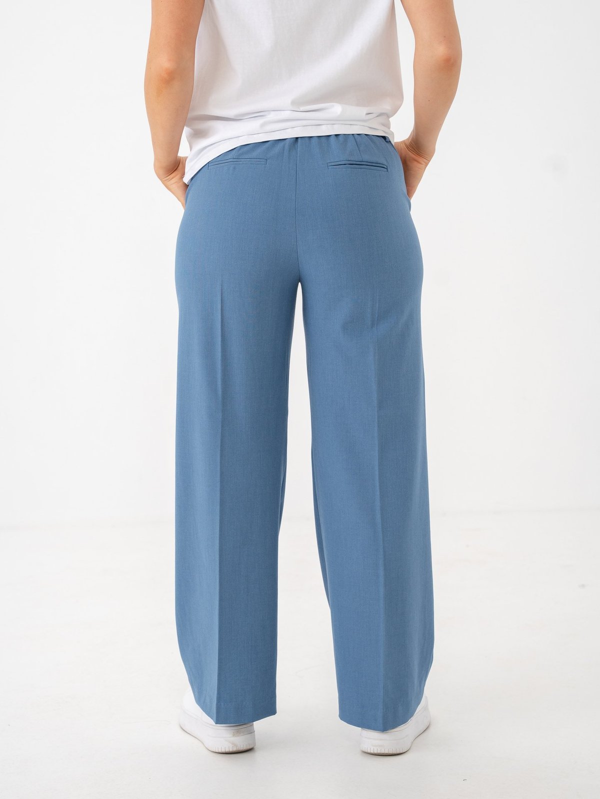 B.YOUNG Danta Wide Leg Pants 2 Cropped Riverside Melange