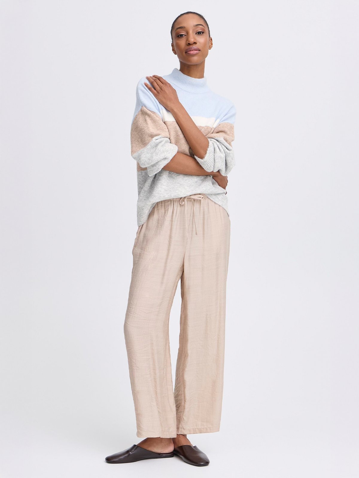 B.YOUNG Omea Striped Jumper 2 Angell Falls Mix