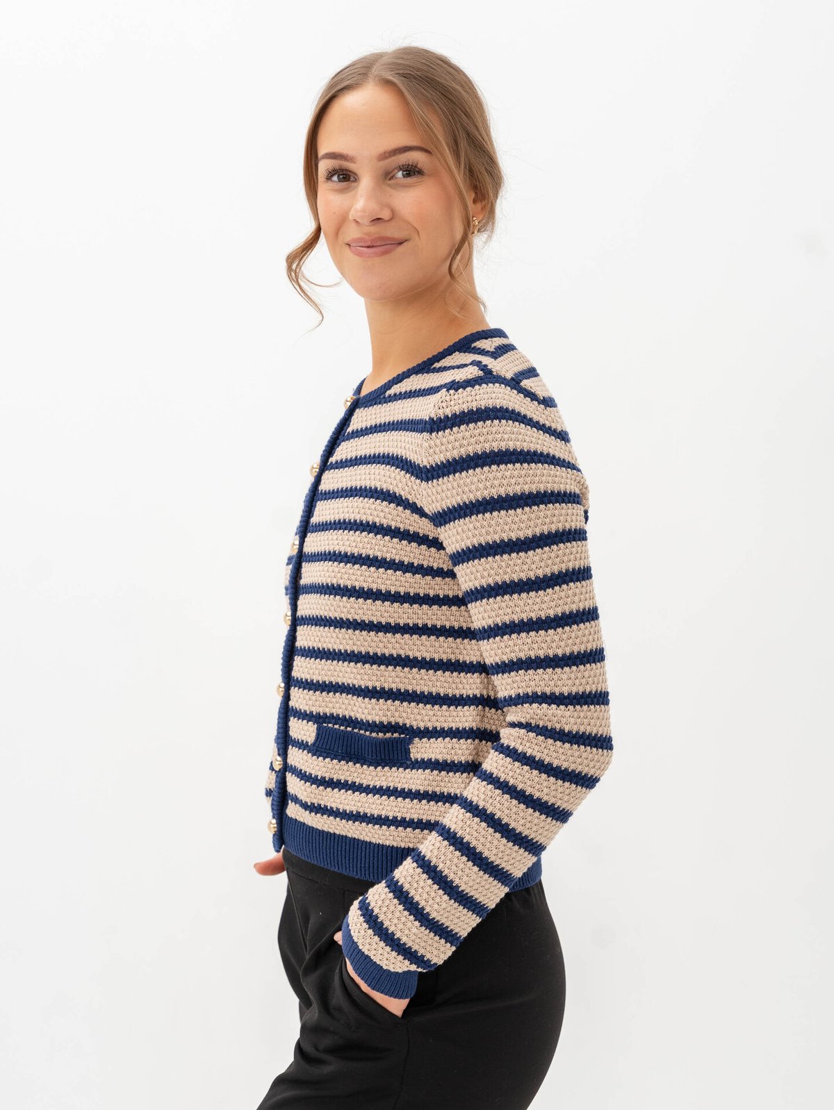 B.YOUNG Mikala Short Cardigan Humus Mix