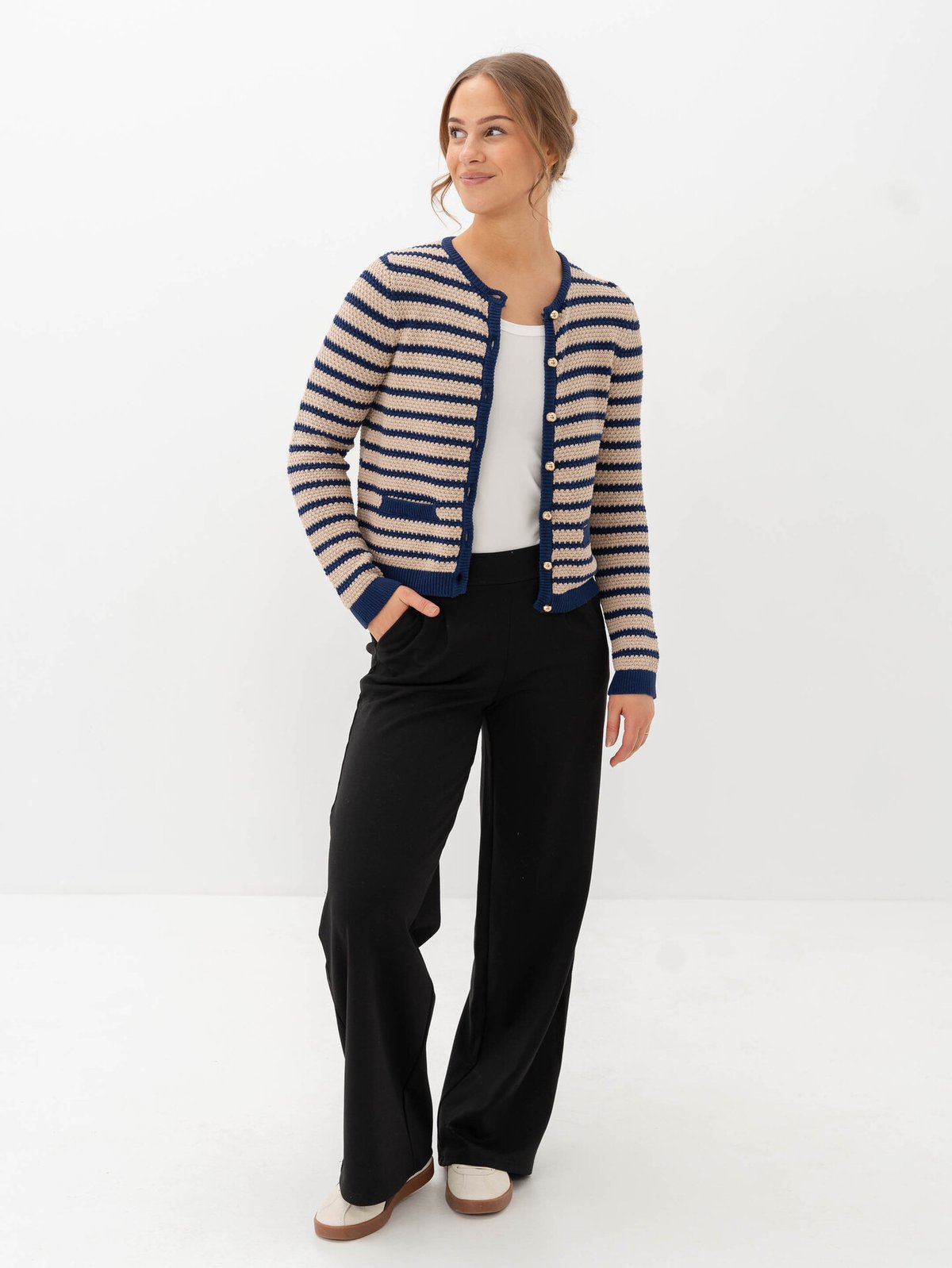 B.YOUNG Mikala Short Cardigan Humus Mix