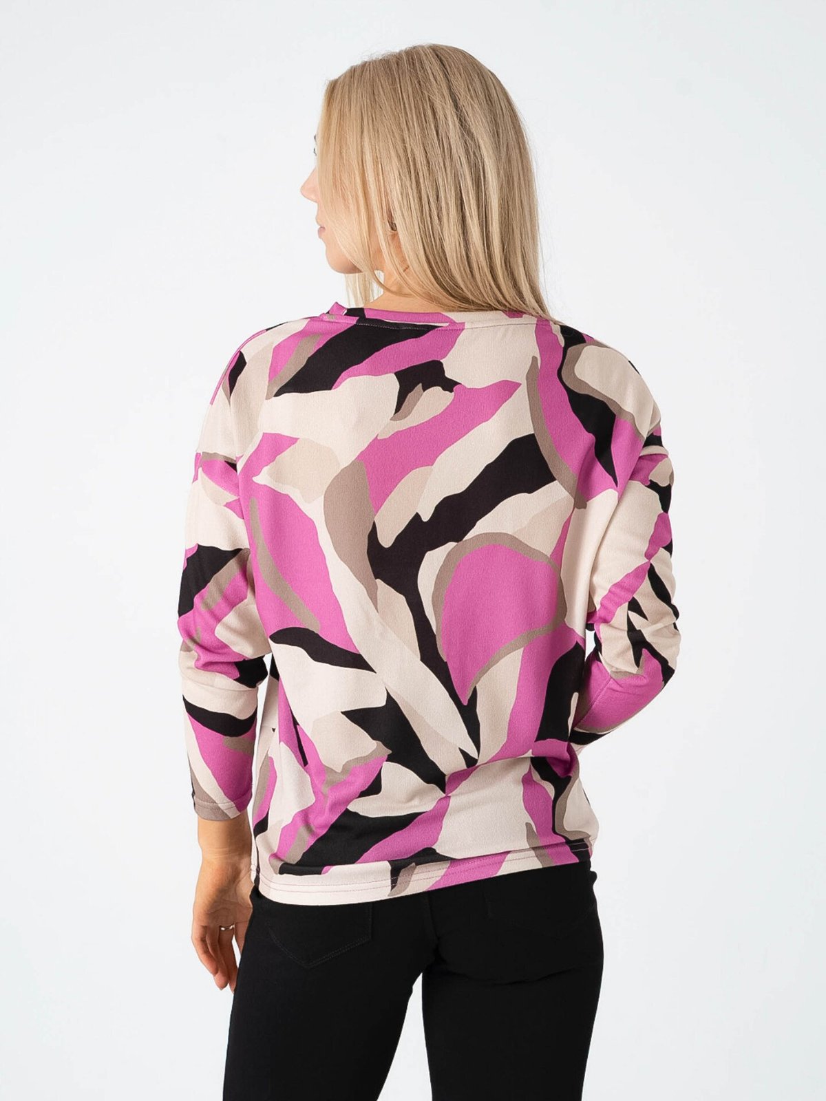 B.YOUNG Pieta All Over Print Top Philox Pink
