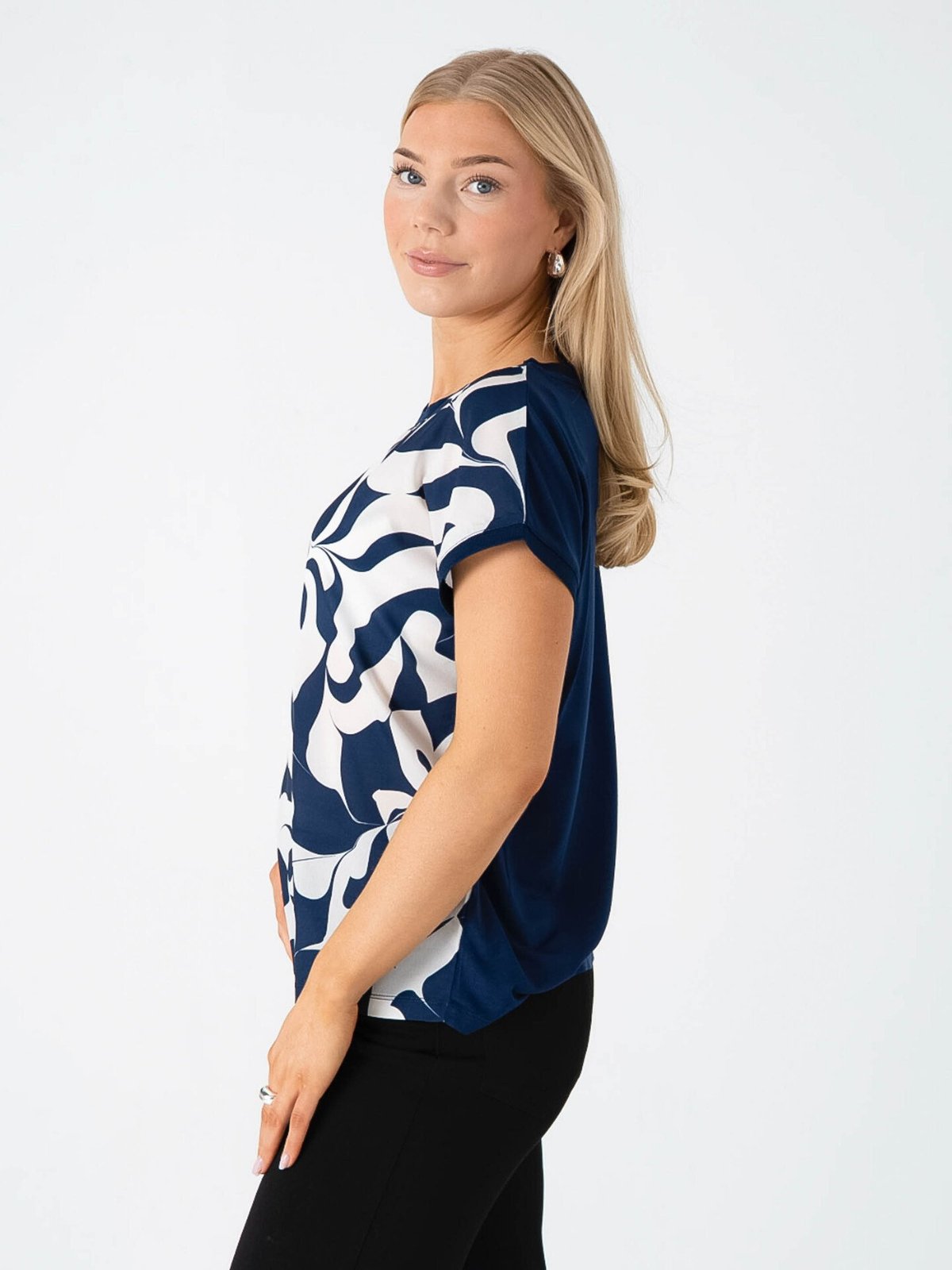 B.YOUNG Panya Tee Medieval Blue Swirls