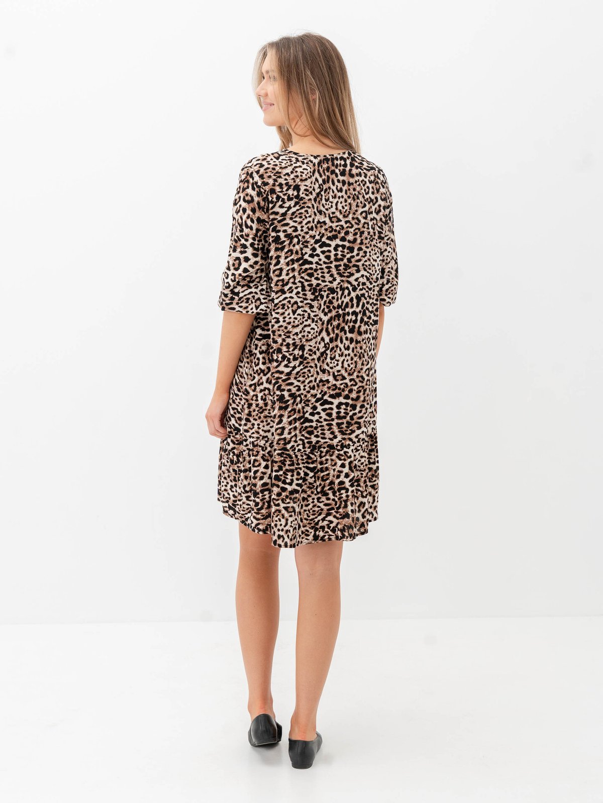 B.YOUNG Mjoella Tunic Dress Birch Leopard