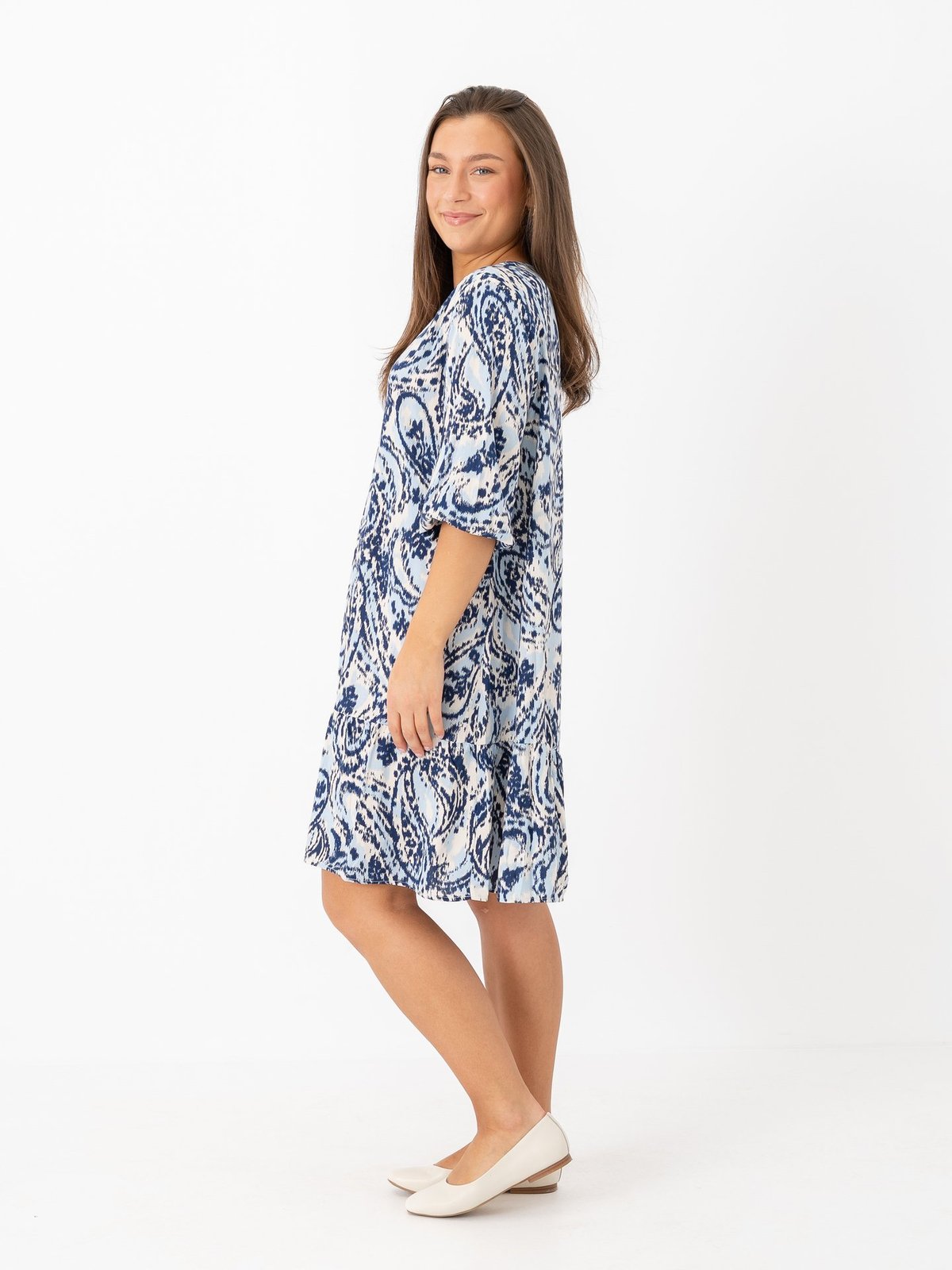 B.YOUNG Mjoella Tunic Dress Blue Paisley