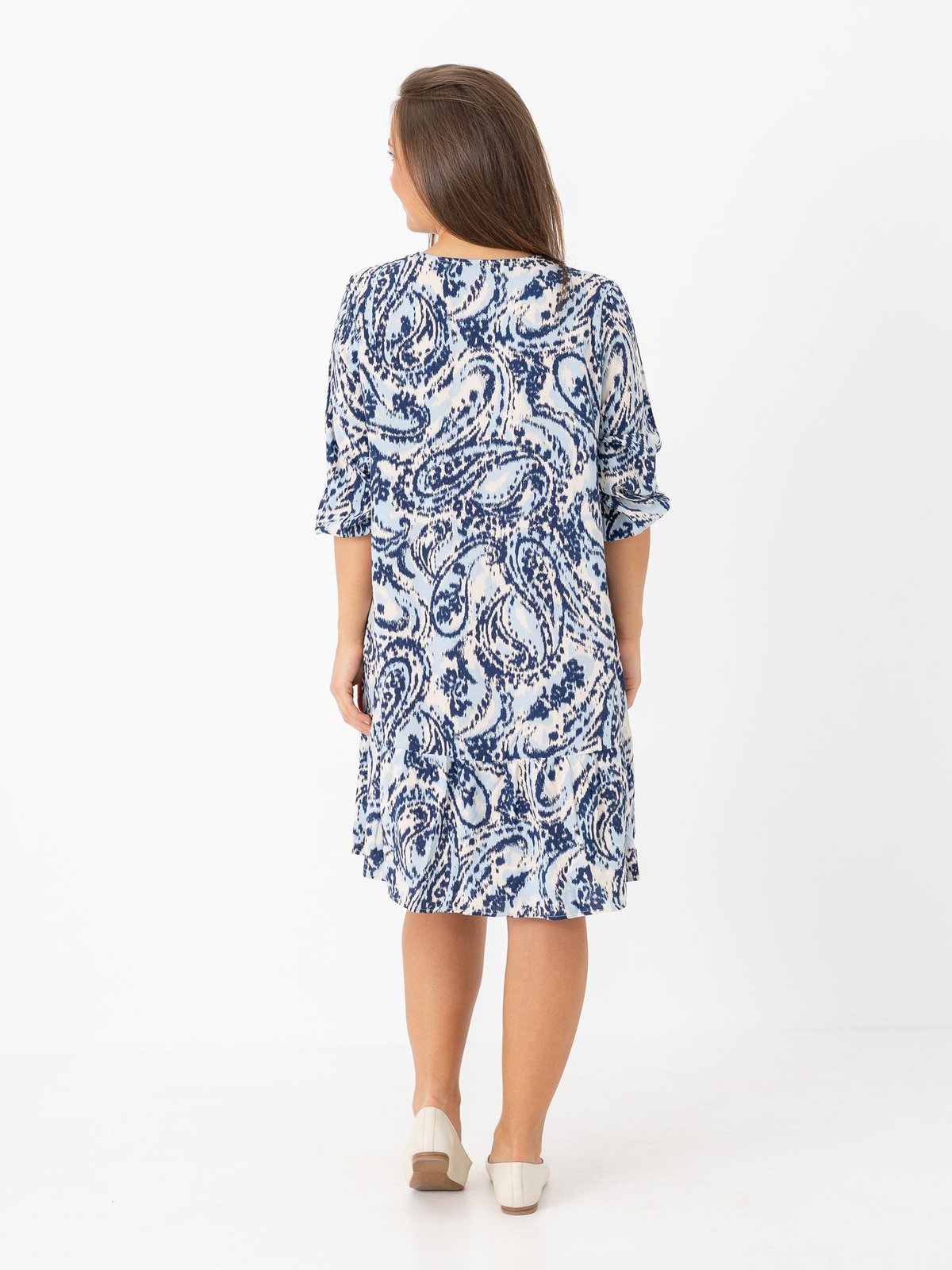 B.YOUNG Mjoella Tunic Dress Blue Paisley