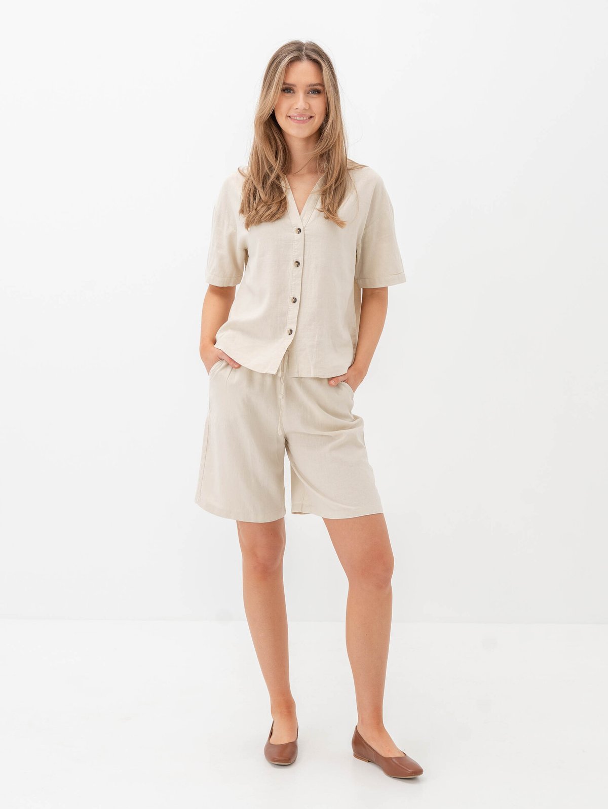 B.YOUNG Falakka Long Shorts Rainy Day